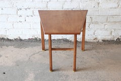 Edward Wormley for Dunbar Walnut Cantilever Wedge End Table, 1950s