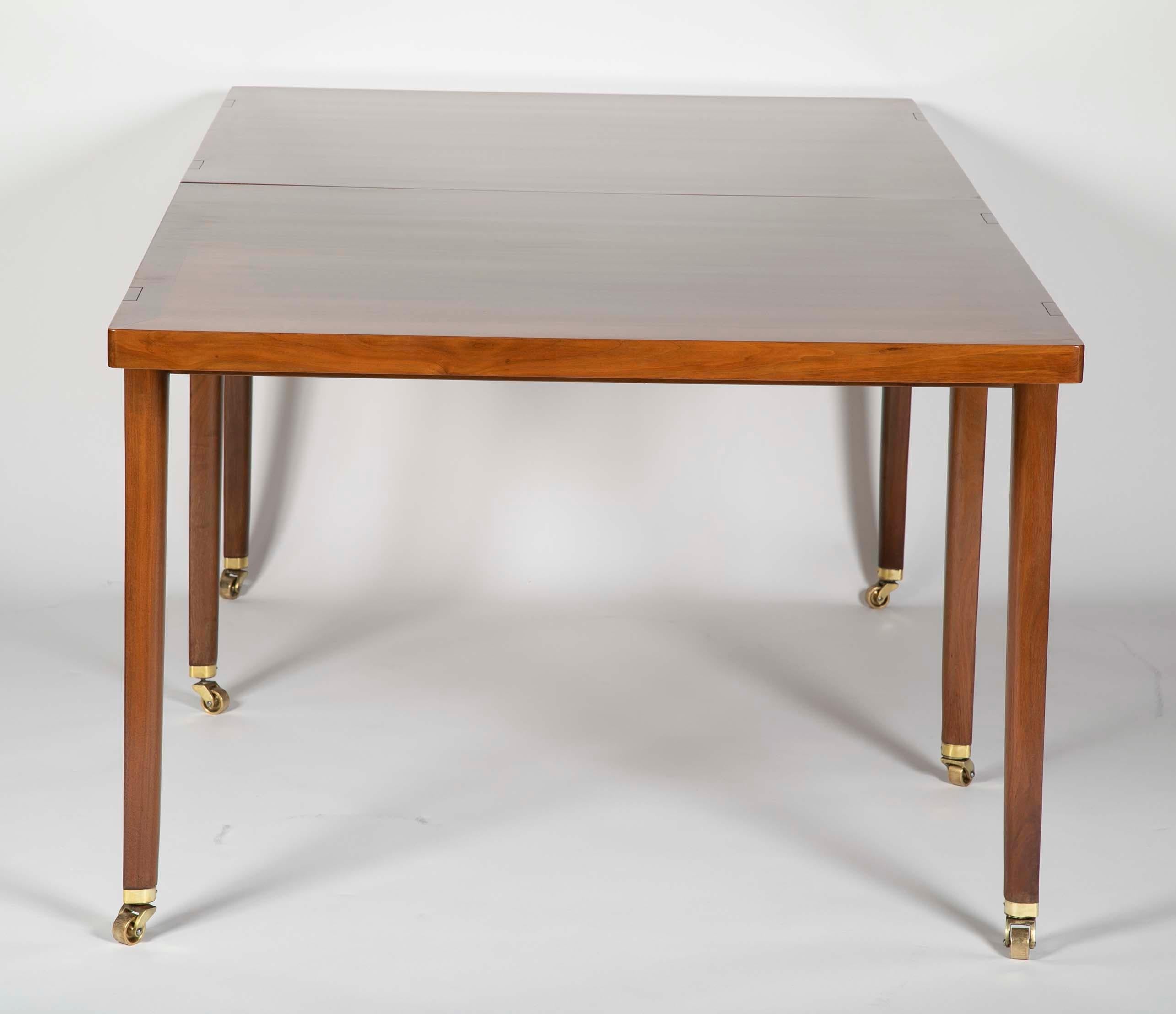 Edward Wormley for Dunbar Walnut Dining Table with Two Leaves 5