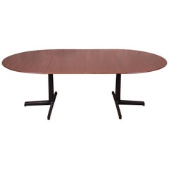 Edward Wormley for Dunbar Walnut Extension Dining Table, Newly Restored