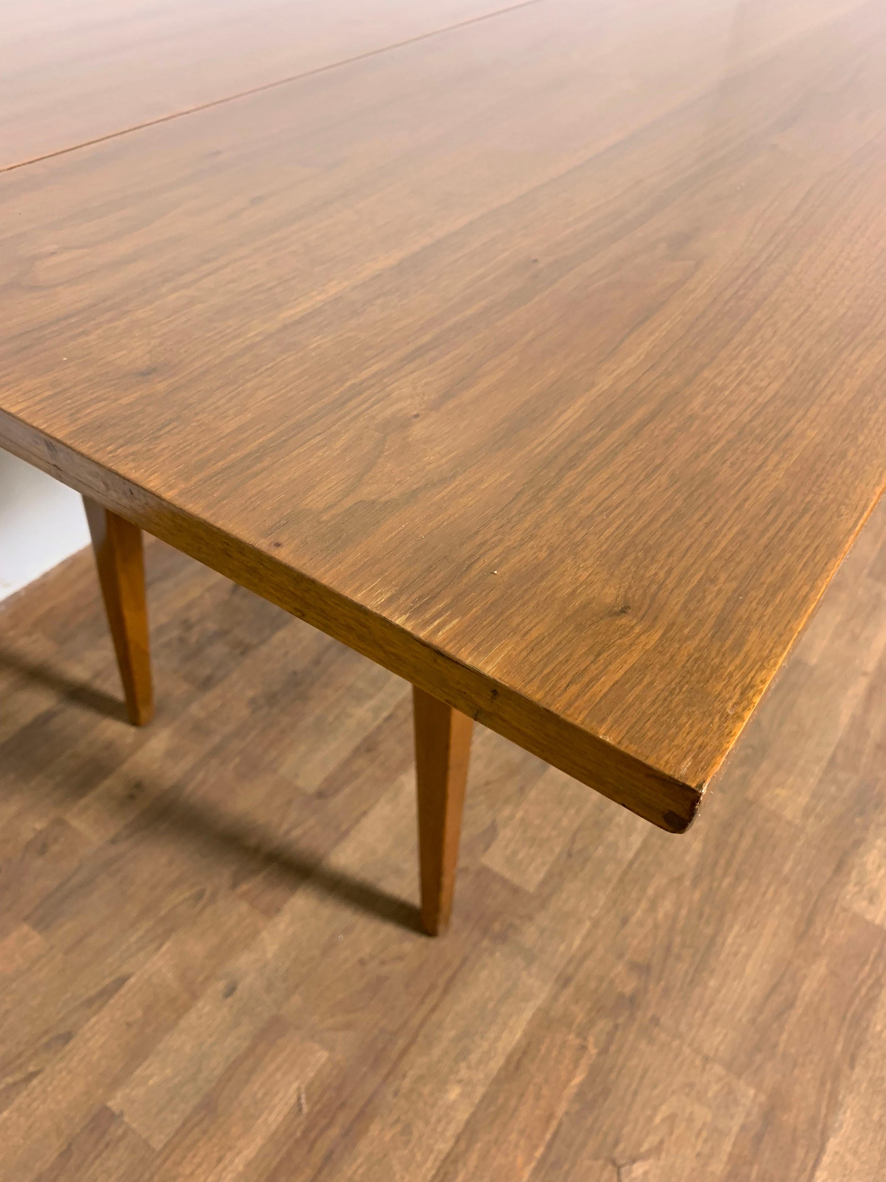 Edward Wormley for Dunbar Walnut Flip Top Console / Dining Table, Circa 1950s 6