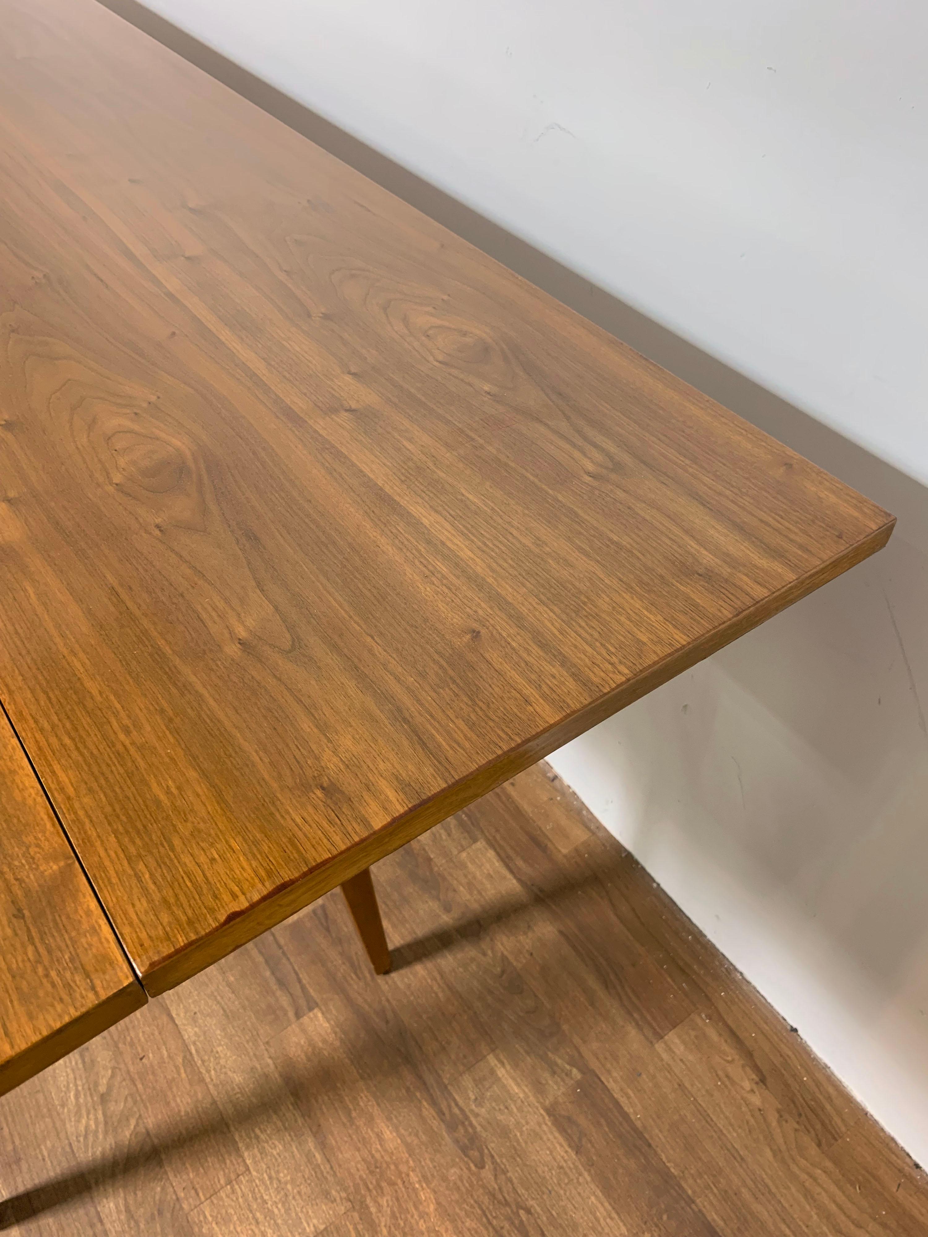 Edward Wormley for Dunbar Walnut Flip Top Console / Dining Table, Circa 1950s 8