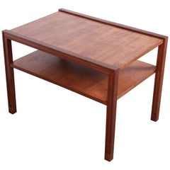 Edward Wormley for Dunbar Walnut Occasional Side Table, Newly Restored