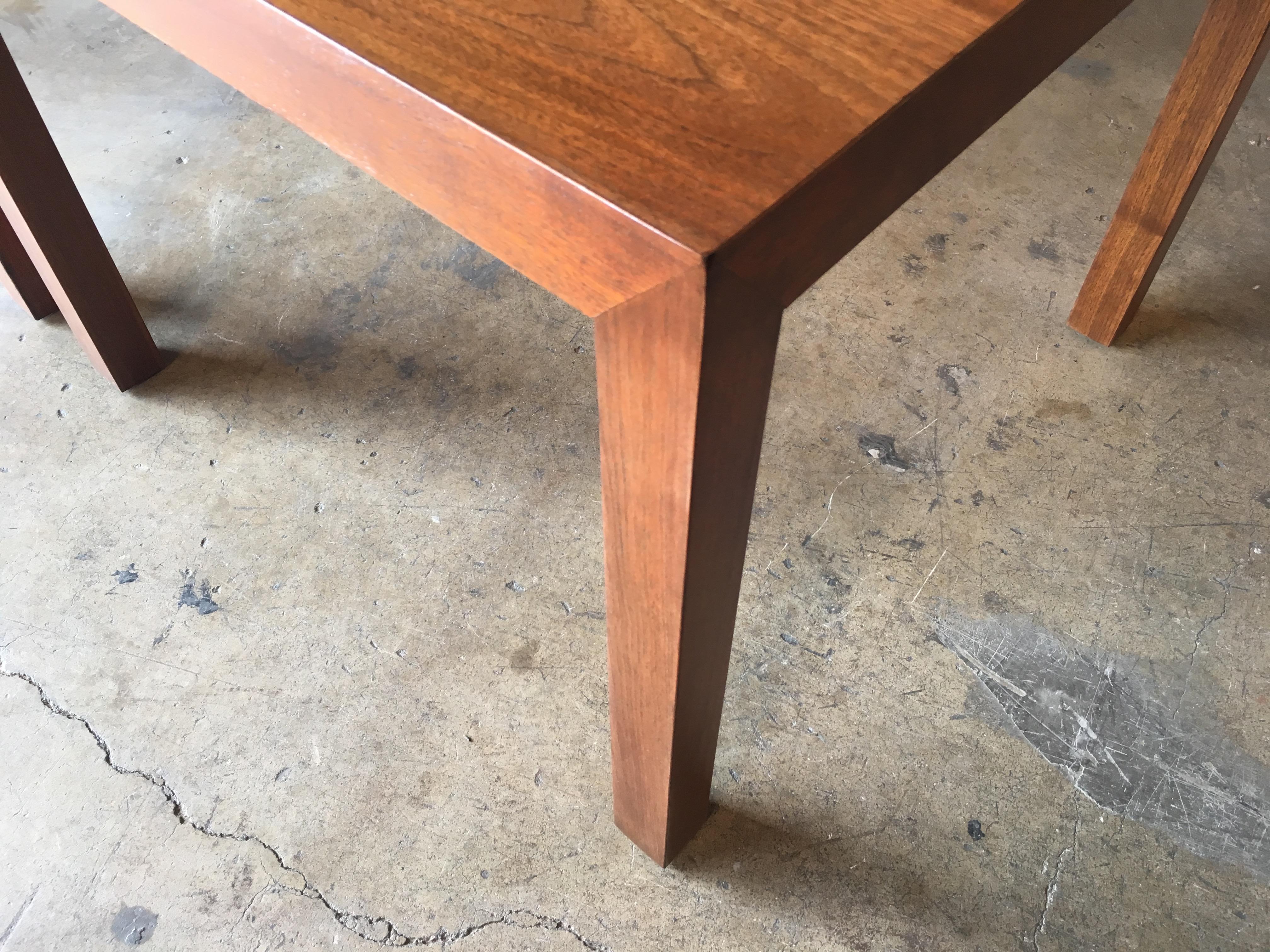 Edward Wormley for Dunbar Walnut Parsons Tables 3