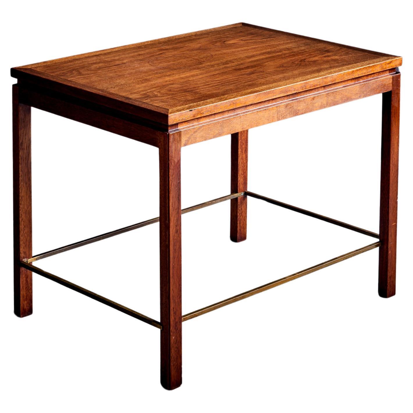 Edward Wormley for Dunbar Walnut Side Table USA - 1960s