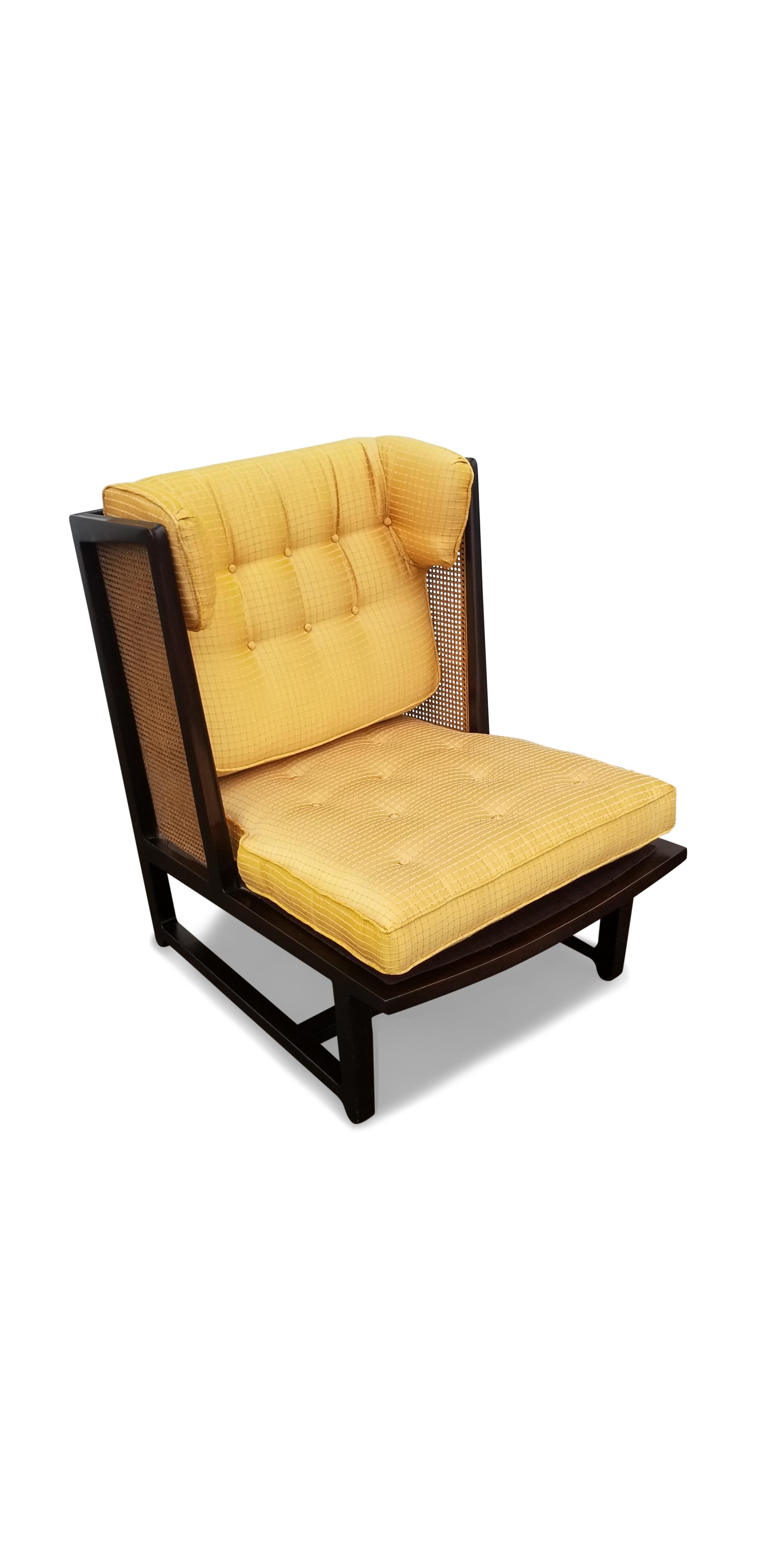 Edward Wormley for Dunbar wing lounge chair model 6016.
