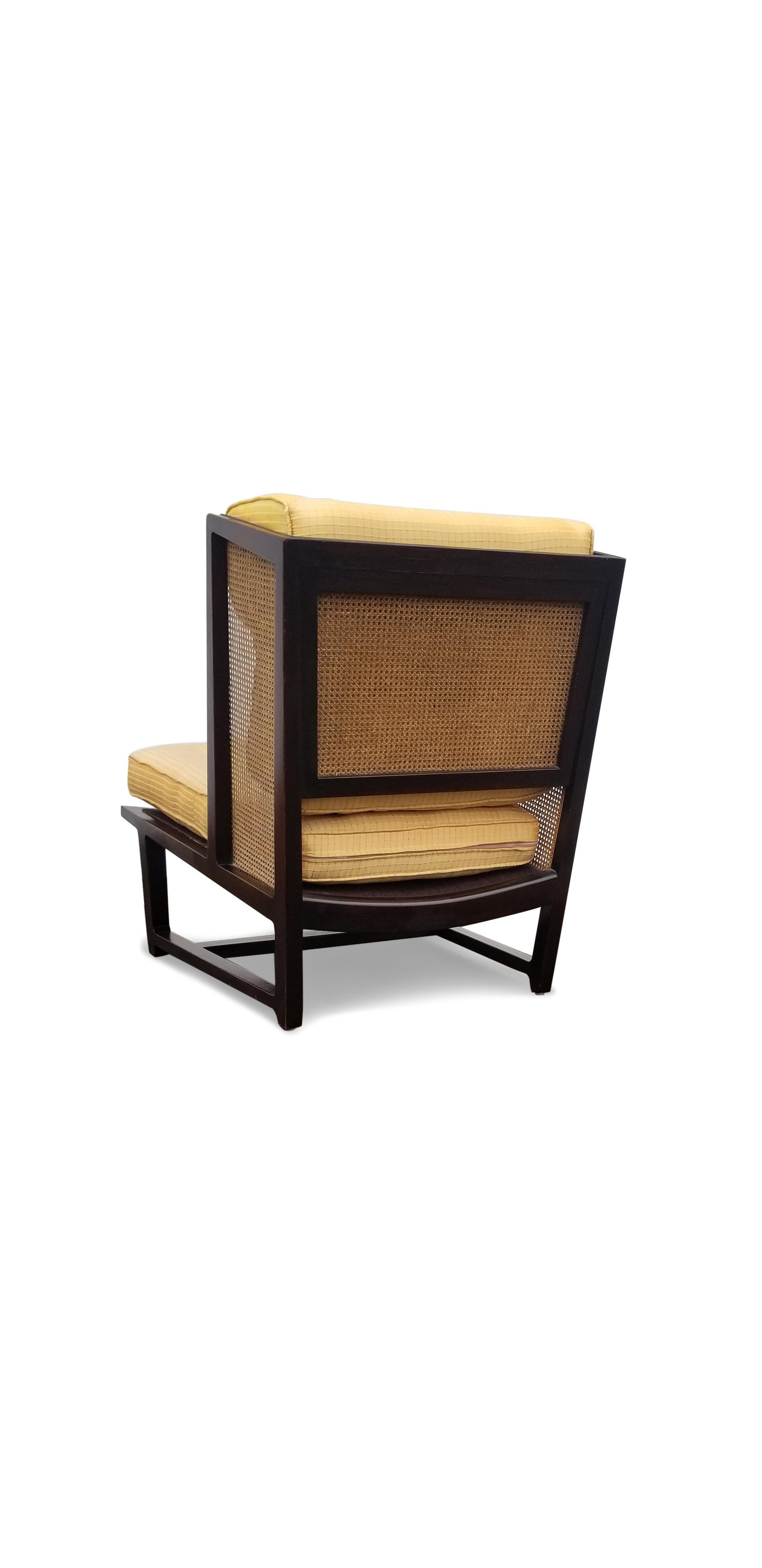20th Century Edward Wormley for Dunbar Wing Lounge Chair Model 6016 For Sale