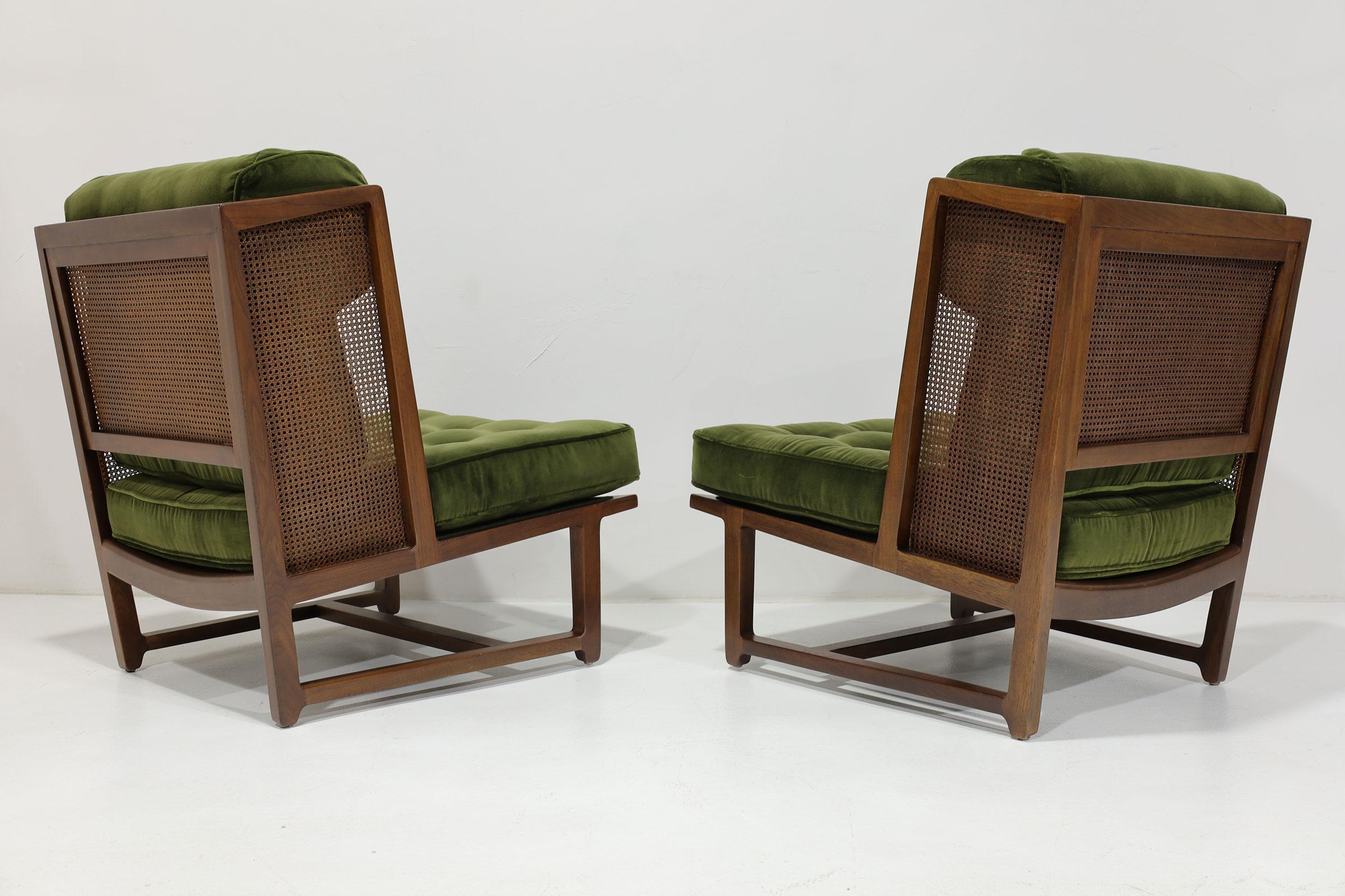 20ième siècle Chaises Wingback modèle 6016 d'Edward Wormley pour Dunbar en vente