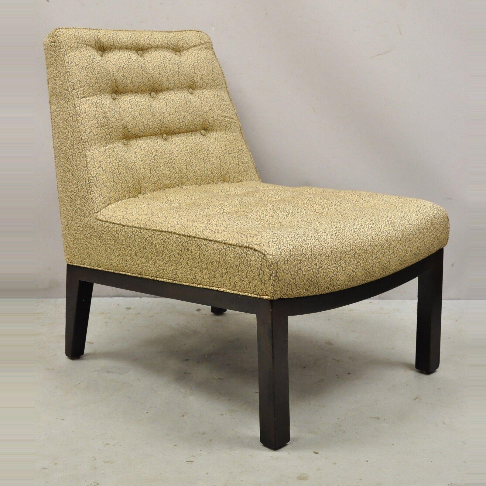 Edward Wormley für Dunbar Holzrahmen Slipper Lounge Chairs - ein Paar im Angebot 5
