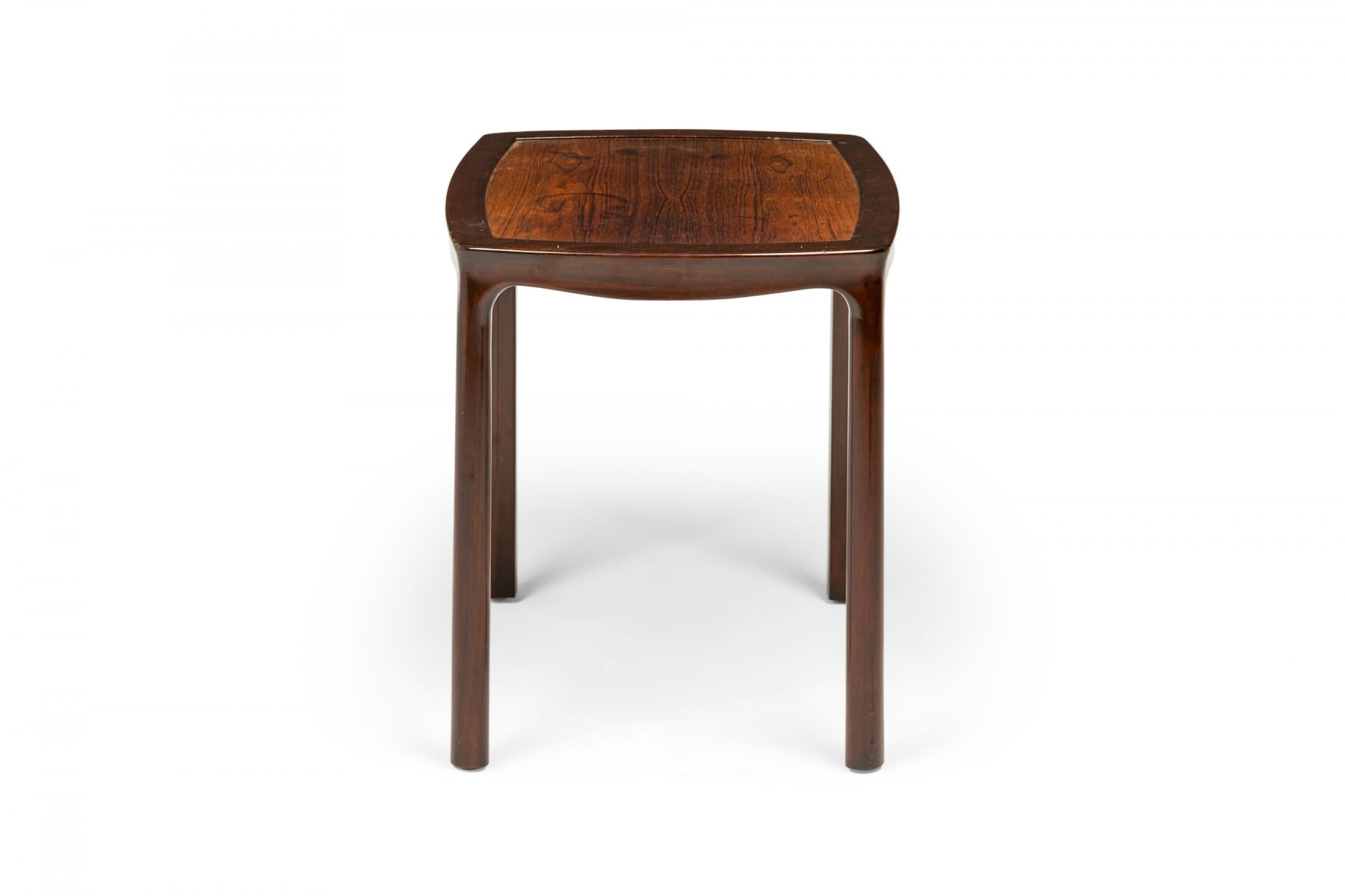 Mid-Century Modern Table d'appoint Edward Wormley pour Dunbar avec cadre en bois encastré en vente