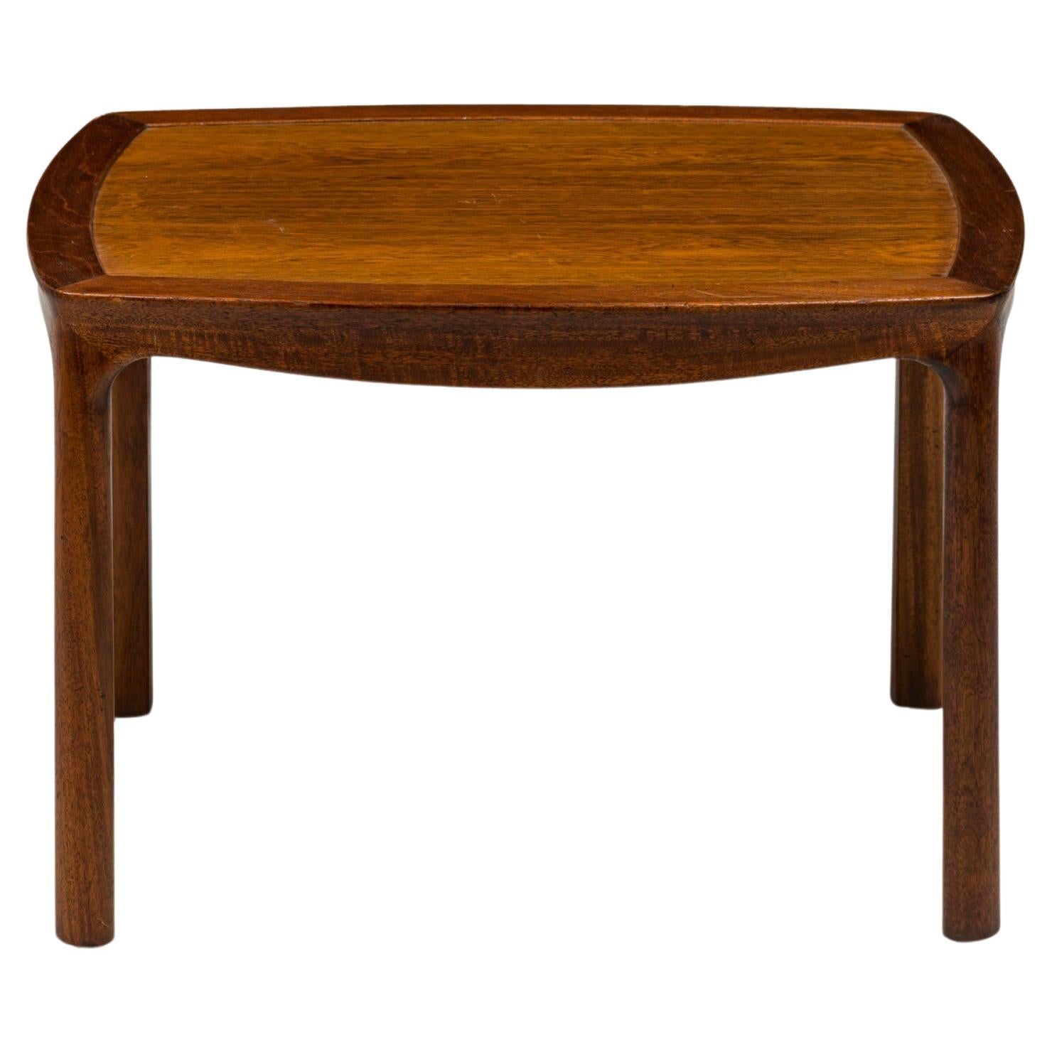Edward Wormley For Dunbar Wood Framed Inset Top Low End / Side Table