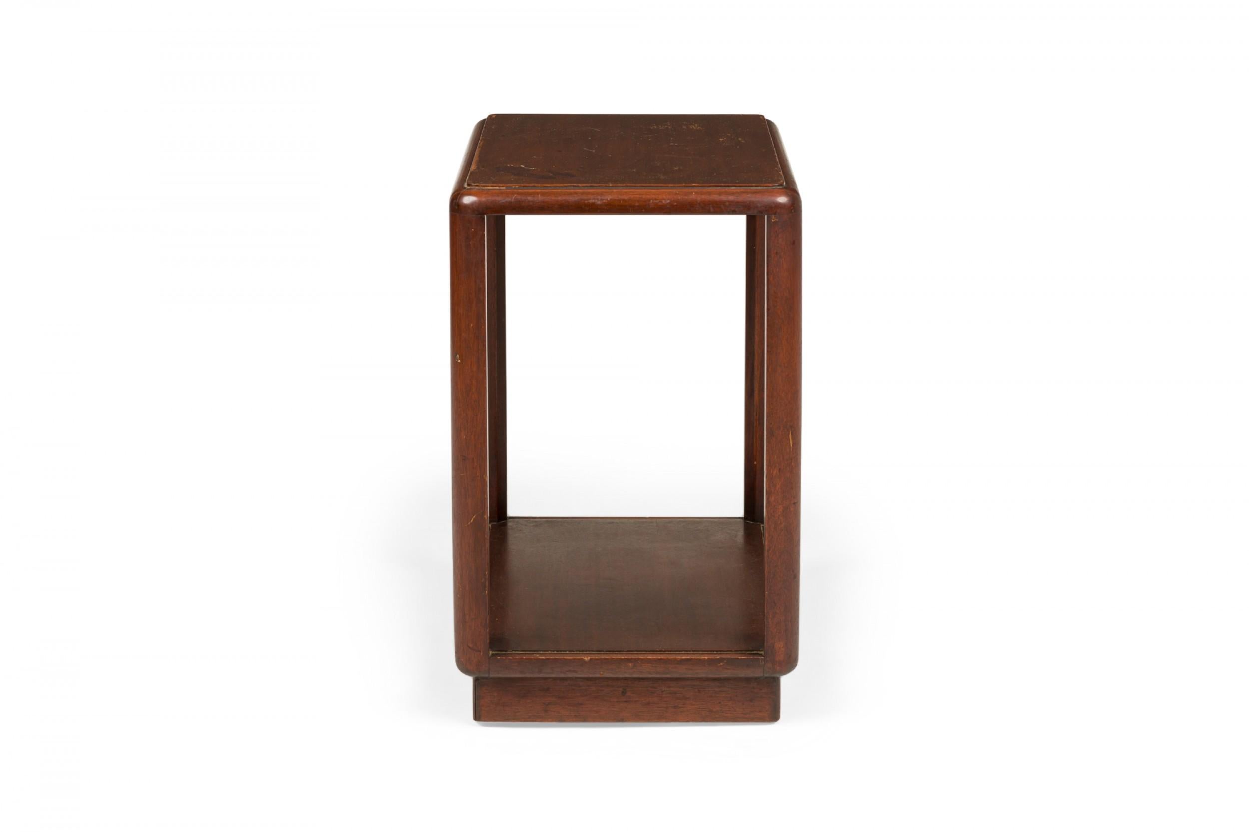 Mid-Century Modern Edward Wormley for Dunbar Wooden Open Frame End / Side Table For Sale