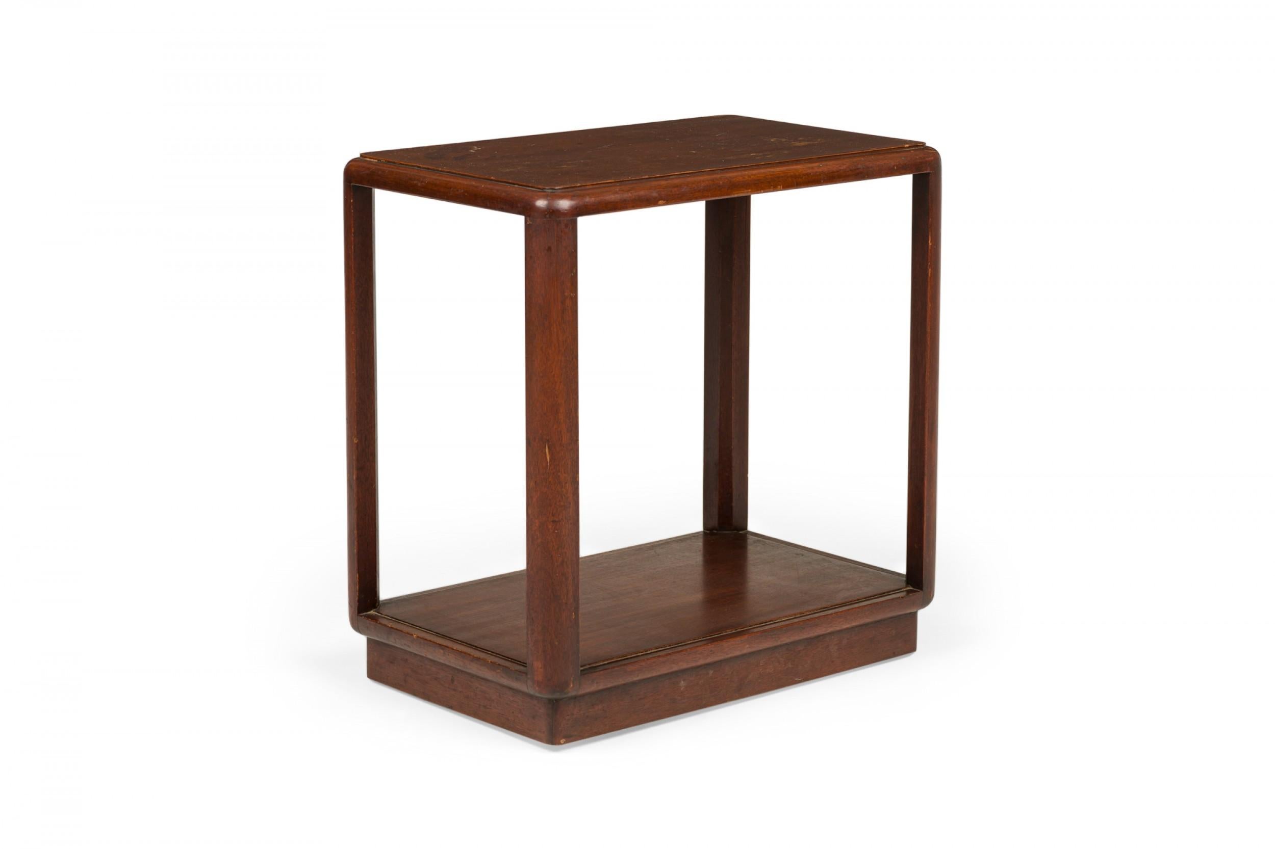 American Edward Wormley for Dunbar Wooden Open Frame End / Side Table For Sale