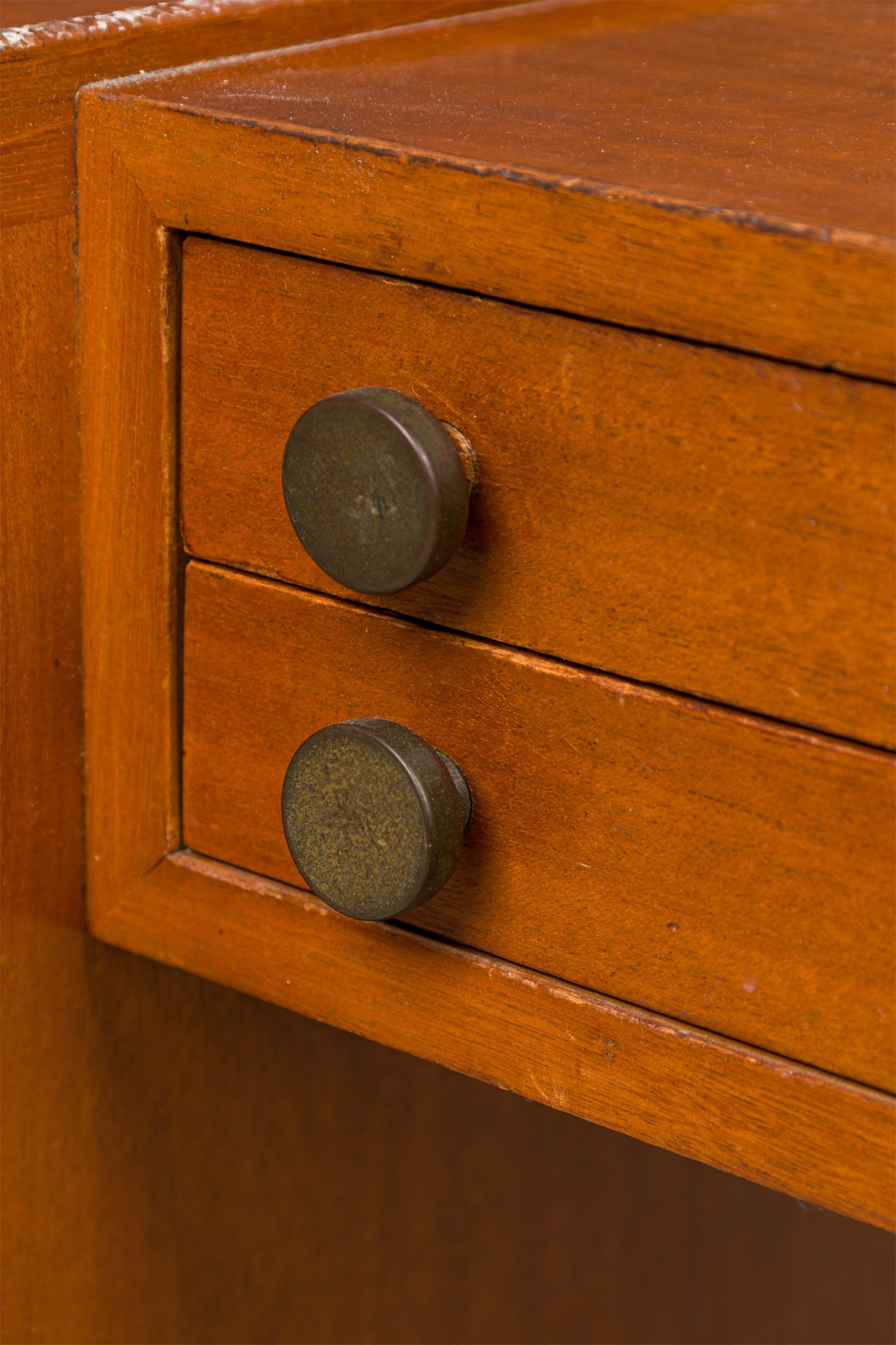 20th Century Edward Wormley for Dunbar Wooden Vanity Cabinet / Dressing Table For Sale