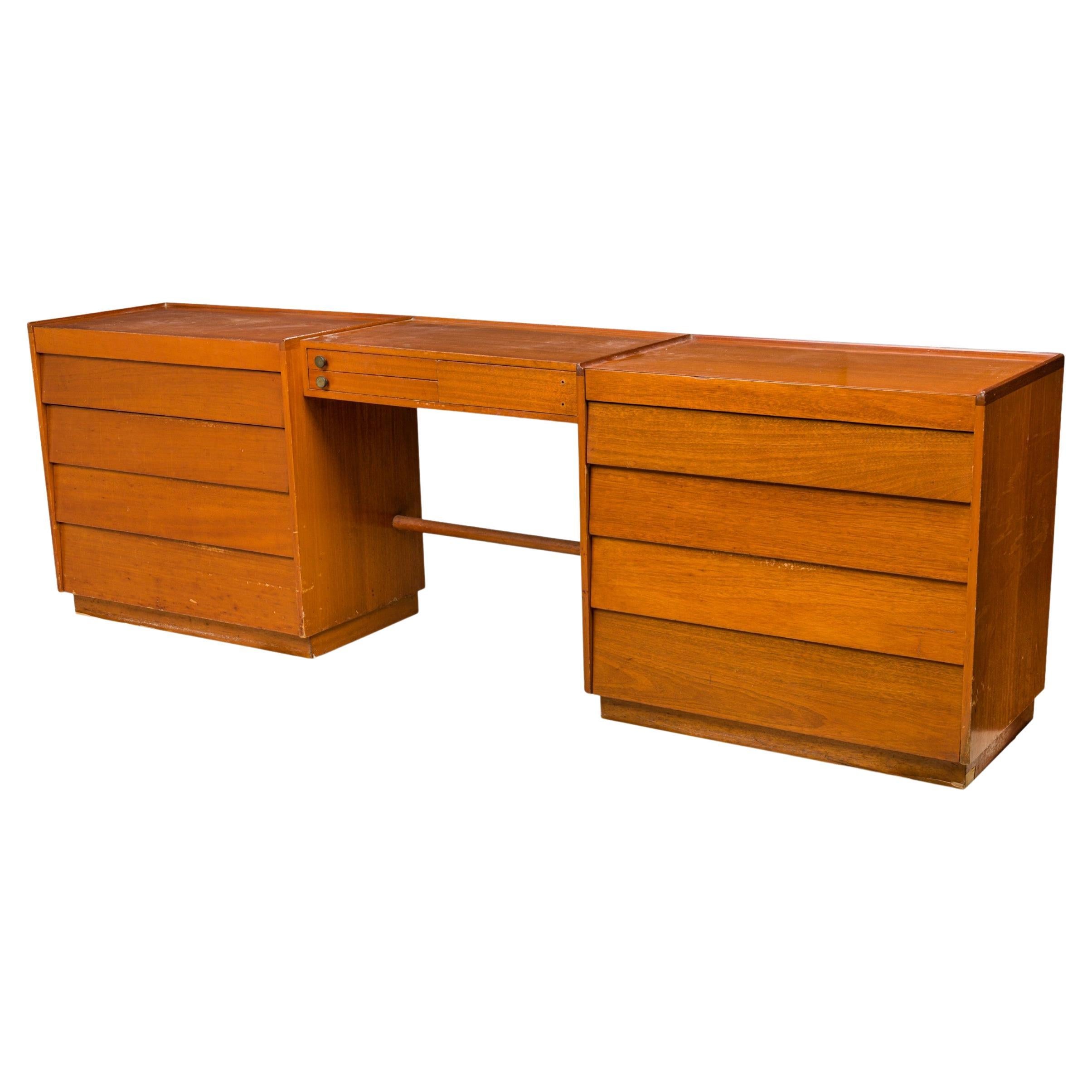 Edward Wormley for Dunbar Wooden Vanity Cabinet / Dressing Table