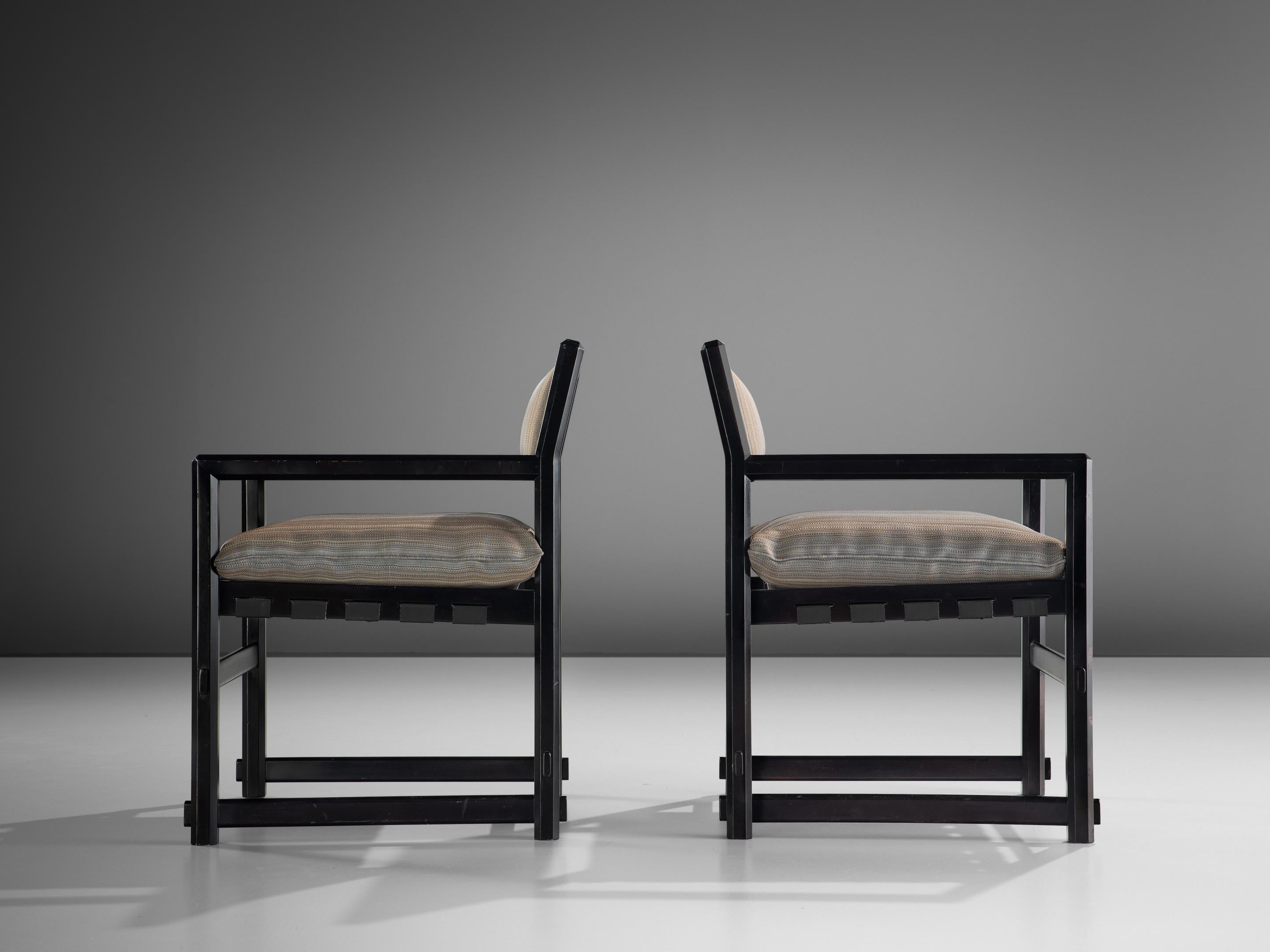 Milieu du XXe siècle Ensemble universel de six chaises de salle à manger Edward Wormley pour Mobilier  en vente