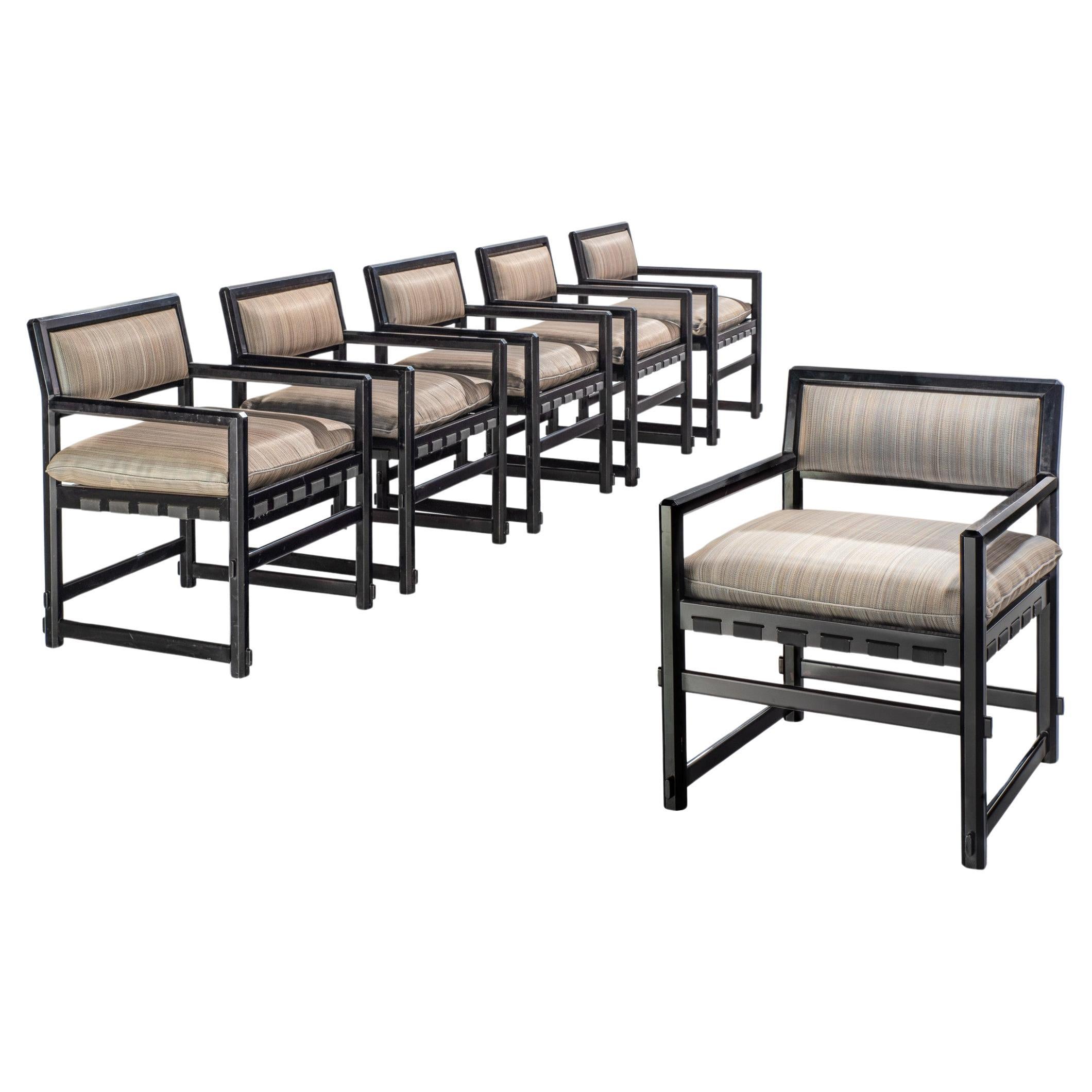 Edward Wormley for Mobilier Universel Set of Six Dining Chairs  For Sale