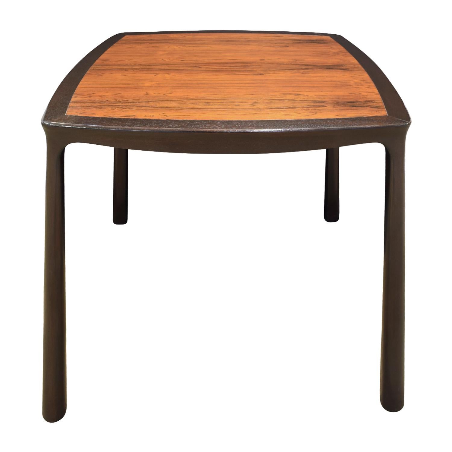 Mid-Century Modern Edward Wormley Game Table in Mahogany with Rosewood Top 1963 'Signed'