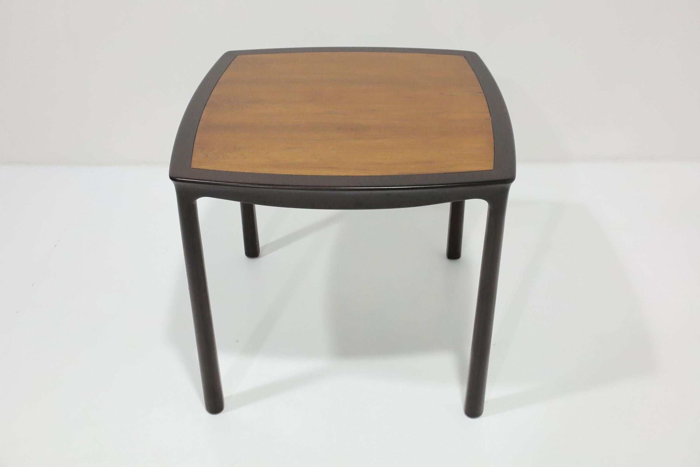 20th Century Edward Wormley Game Table in Mahogany with Rosewood Top 1960s 'Signed' For Sale