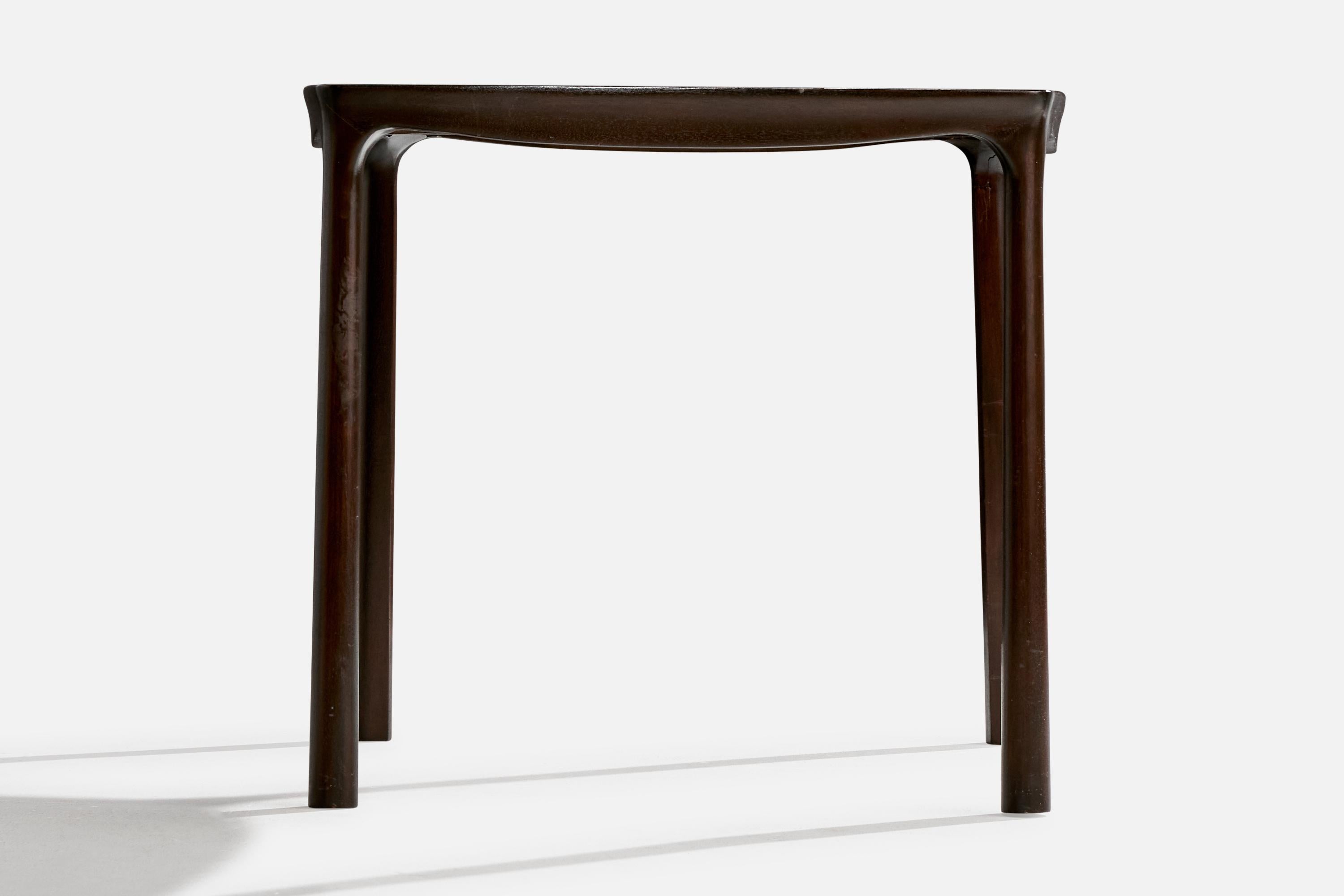 Americano Edward Wormley, Tavolo da gioco, Wood, USA, anni '60