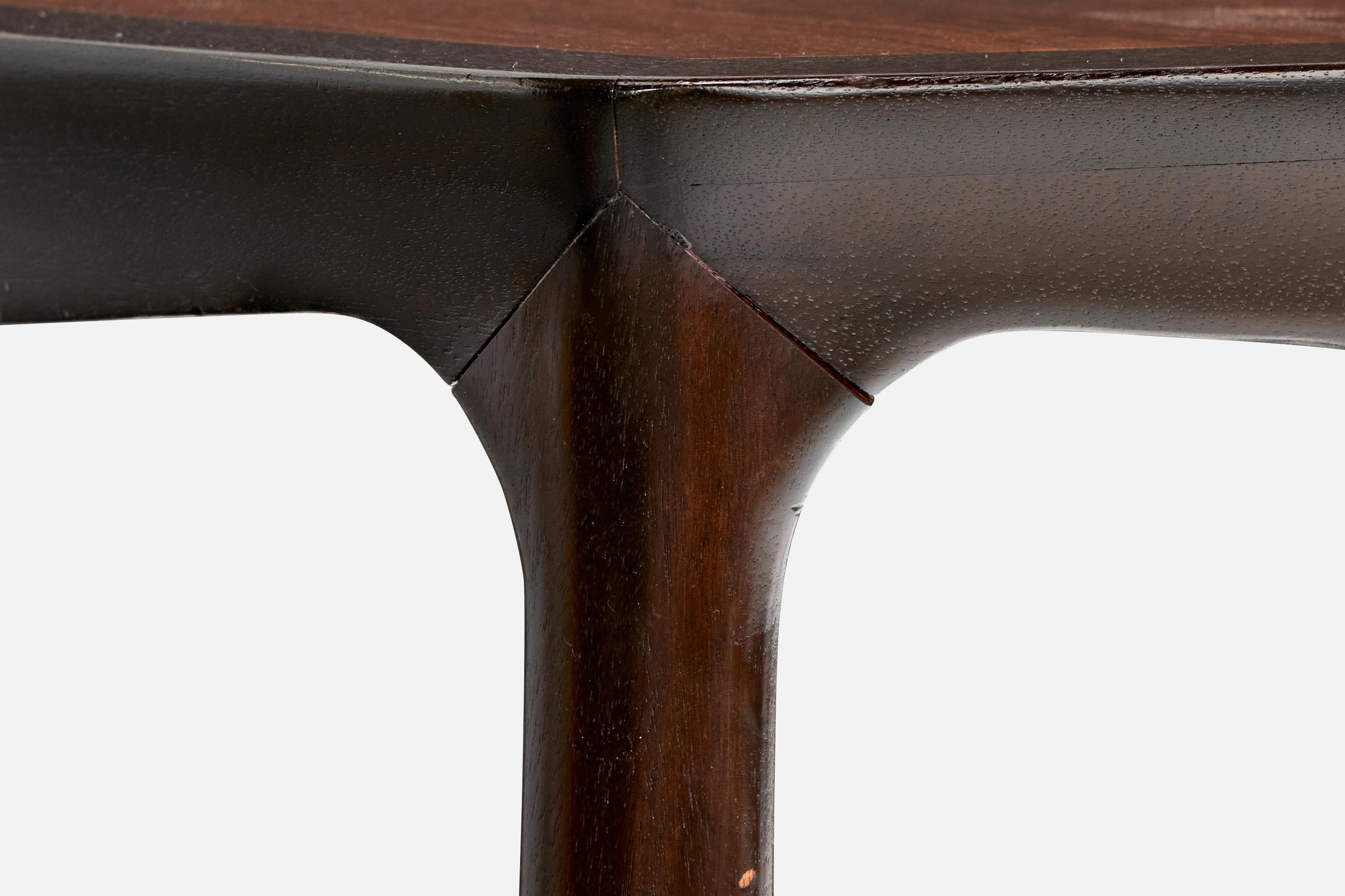 Metà XX secolo Edward Wormley, Tavolo da gioco, Wood, USA, anni '60