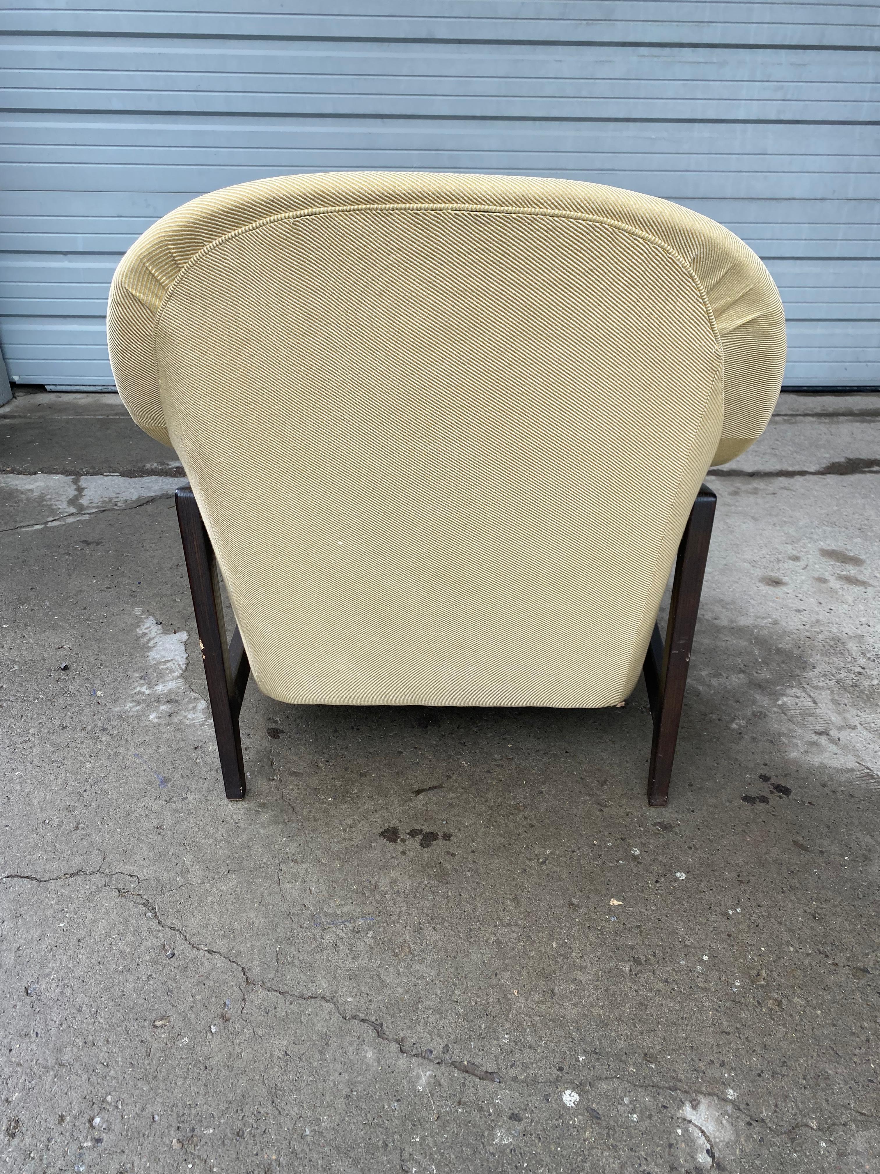 Mid-20th Century Edward Wormley Janus Lounge Chair & Ottoman  Model 5701, Dunbar, 1957