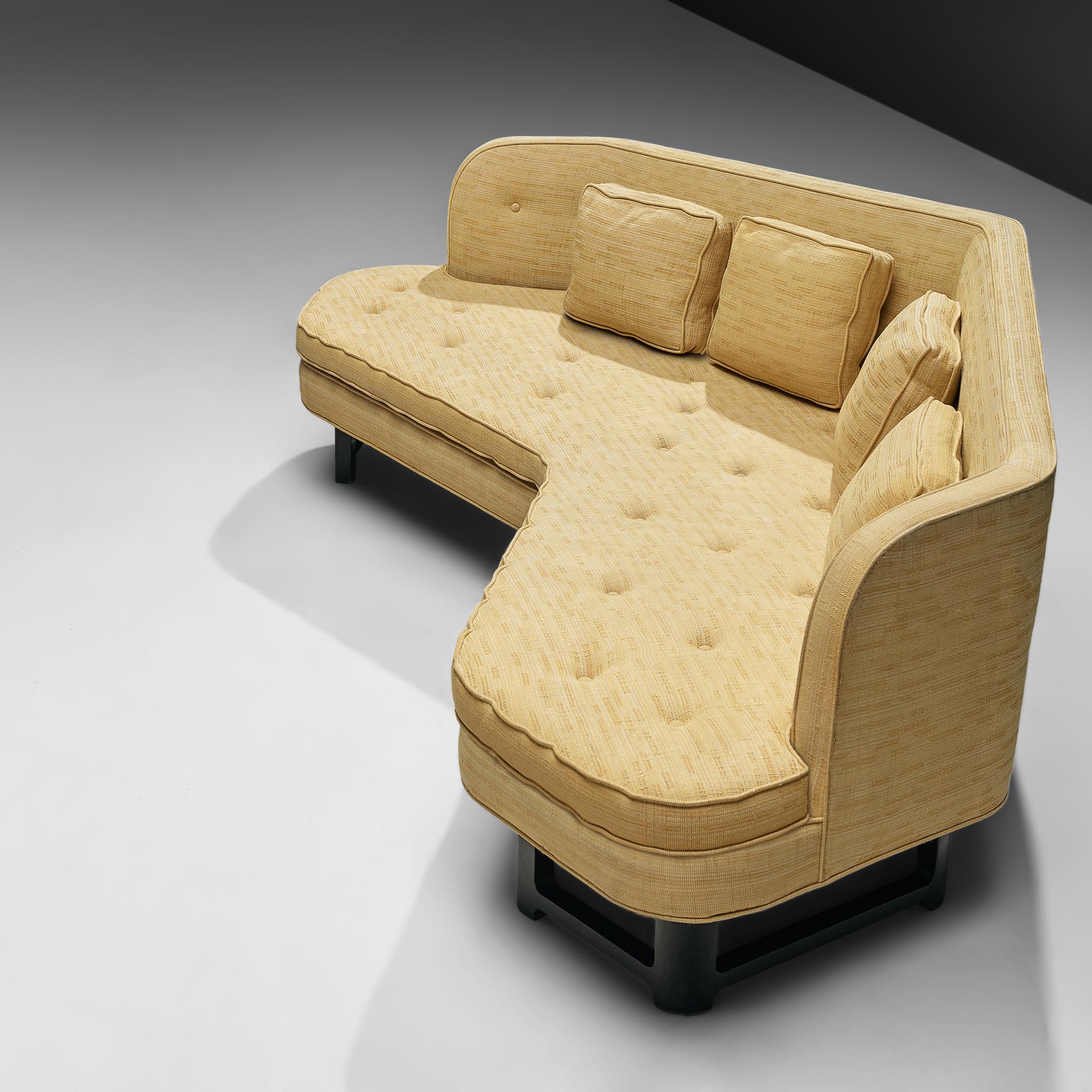 Mid-Century Modern Edward Wormley 'Janus' Sofa in Cream Upholstery