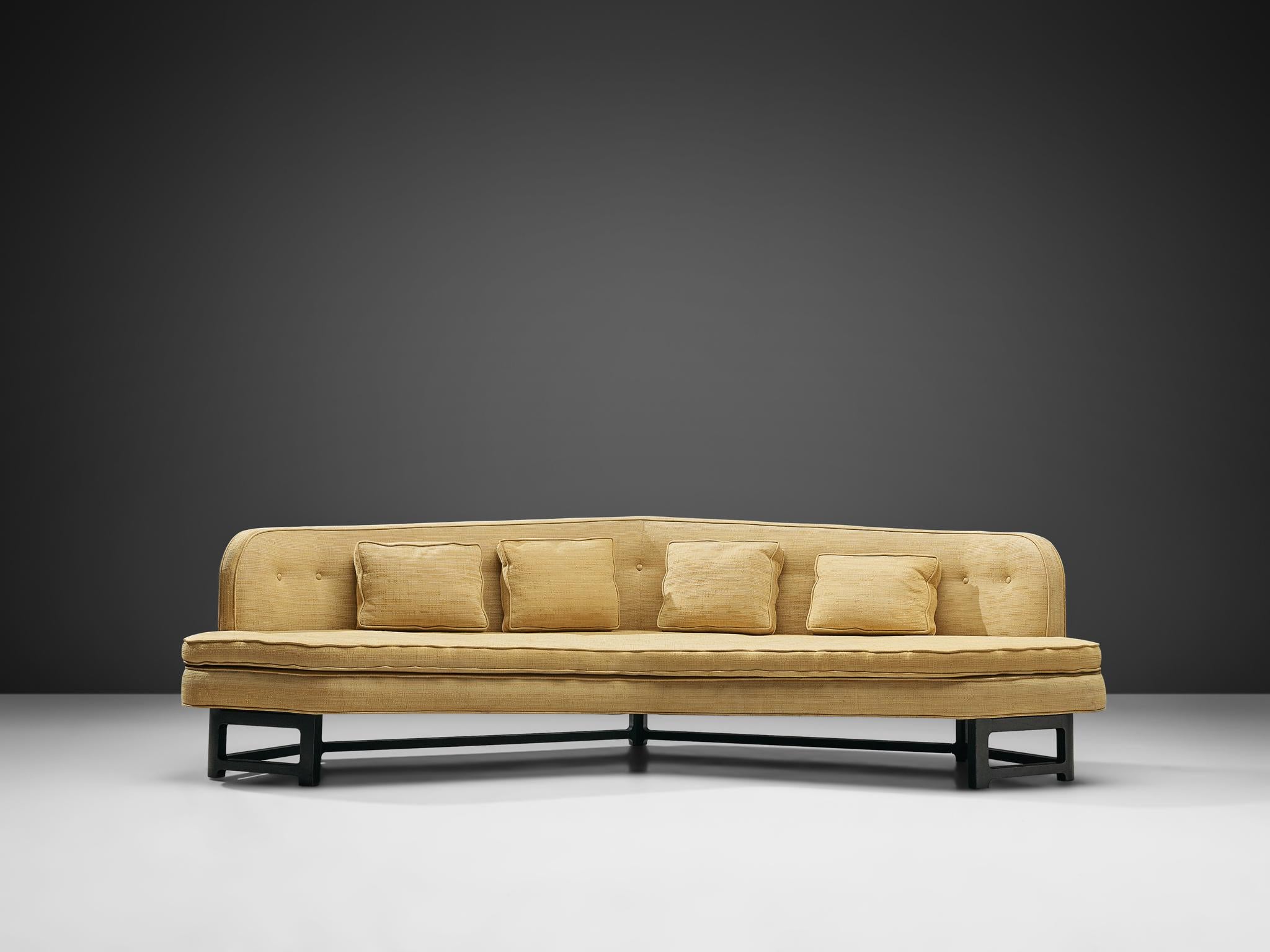 American Edward Wormley 'Janus' Sofa in Cream Upholstery