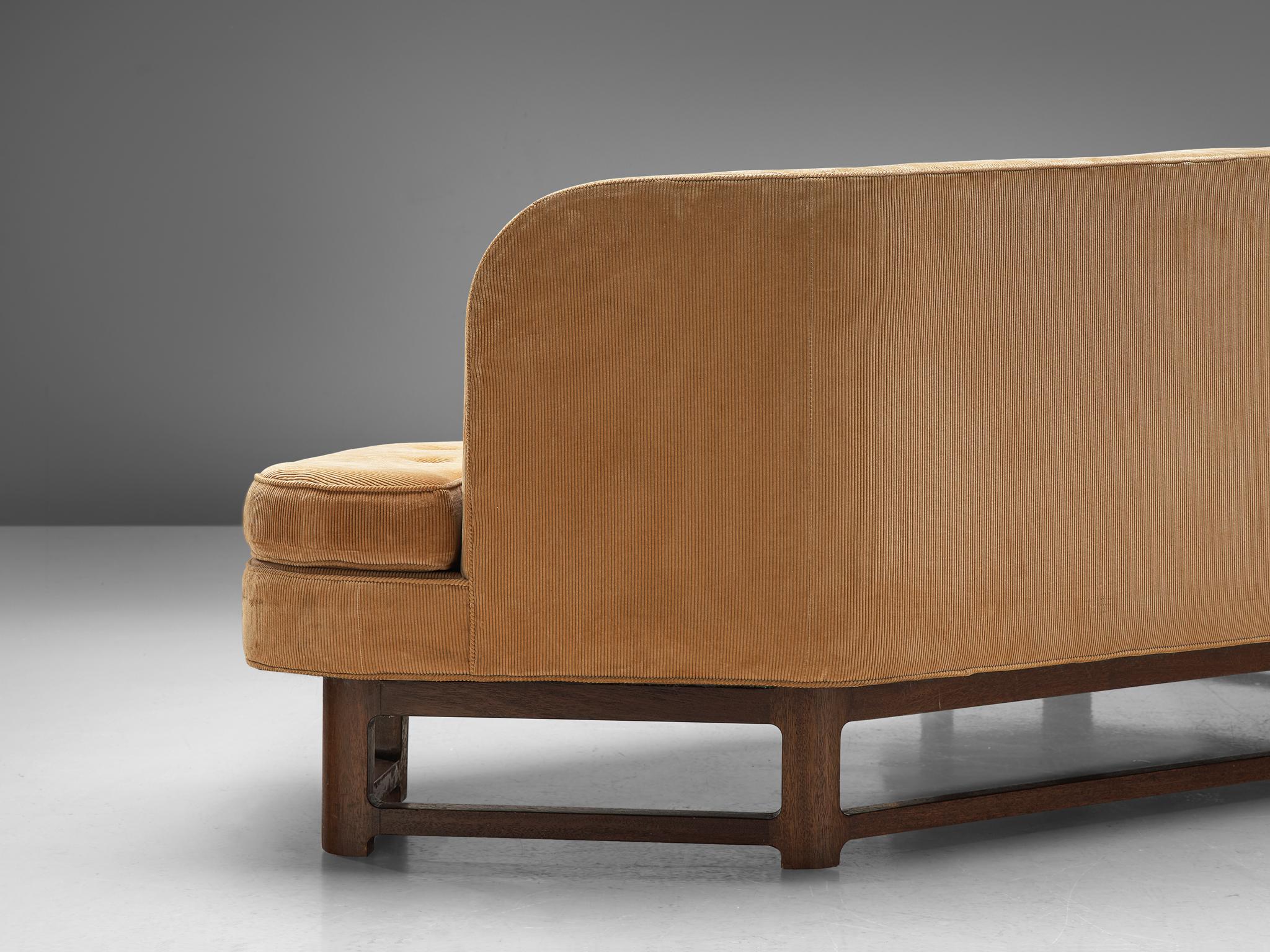 Edward Wormley 'Janus' Sofa in Yellow Fabric 2