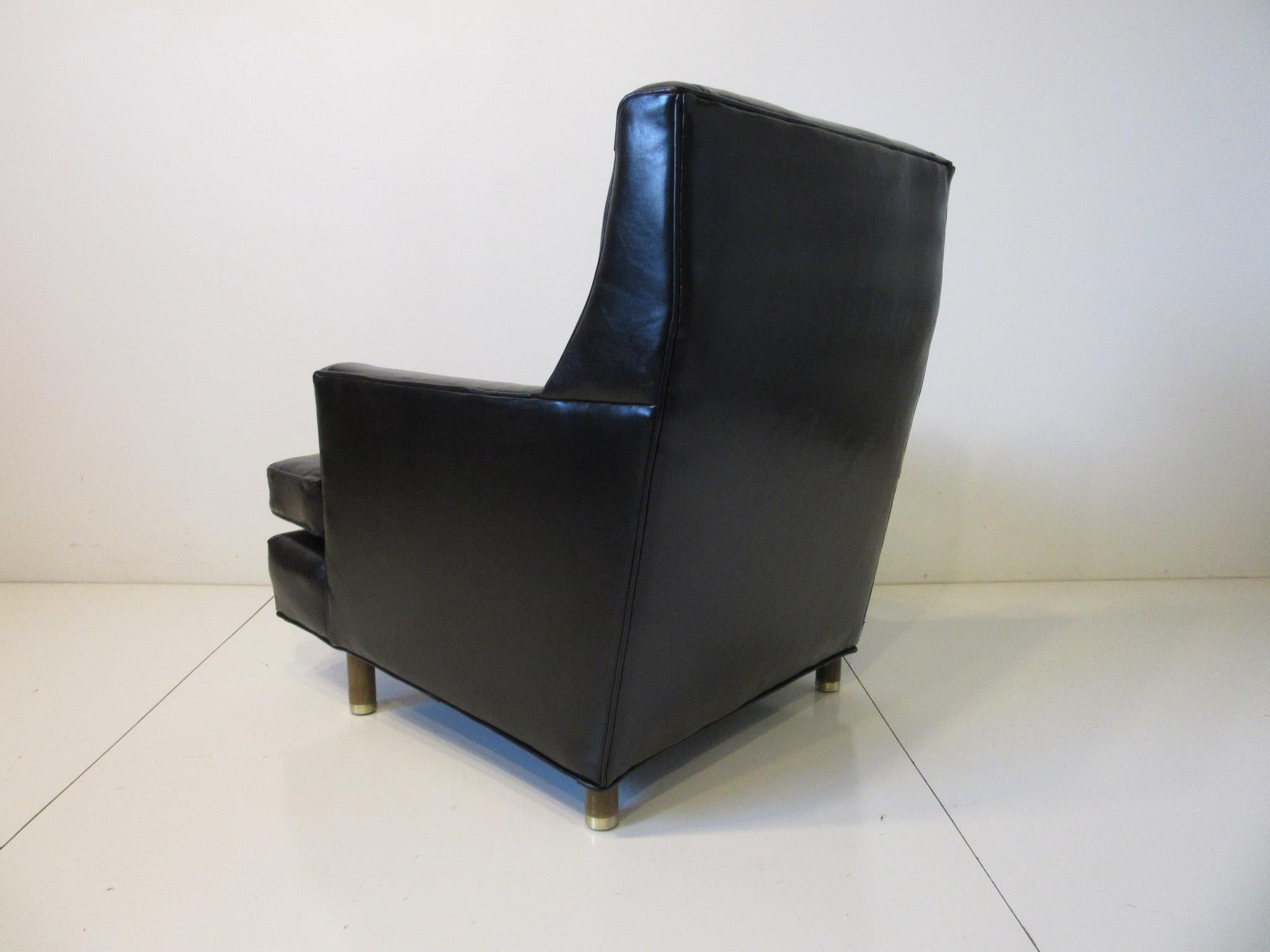 Edward Wormley Leather Lounge Chair for Dunbar 5