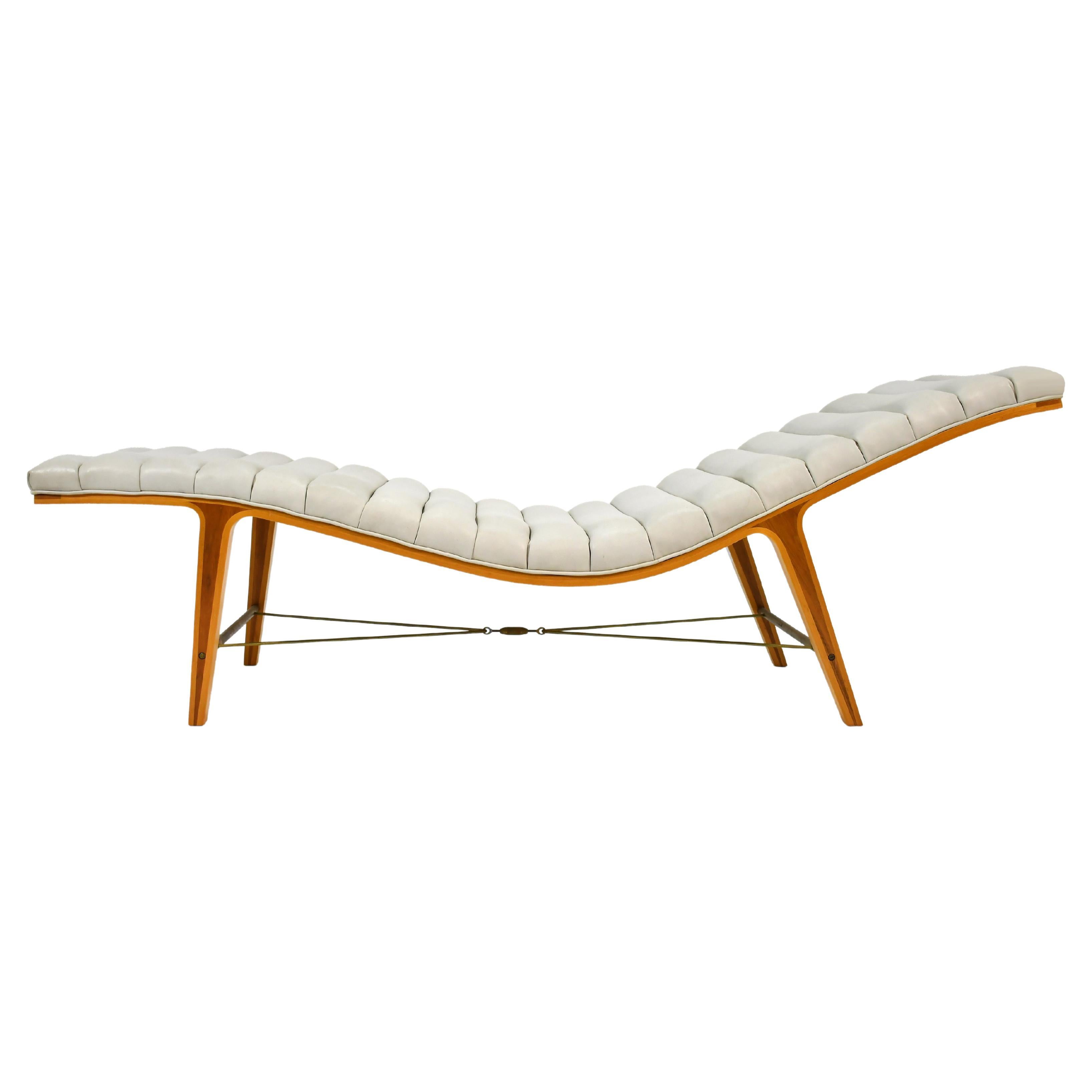 Edward Wormley "Listen to Me" Chaise by Dunbar For Sale