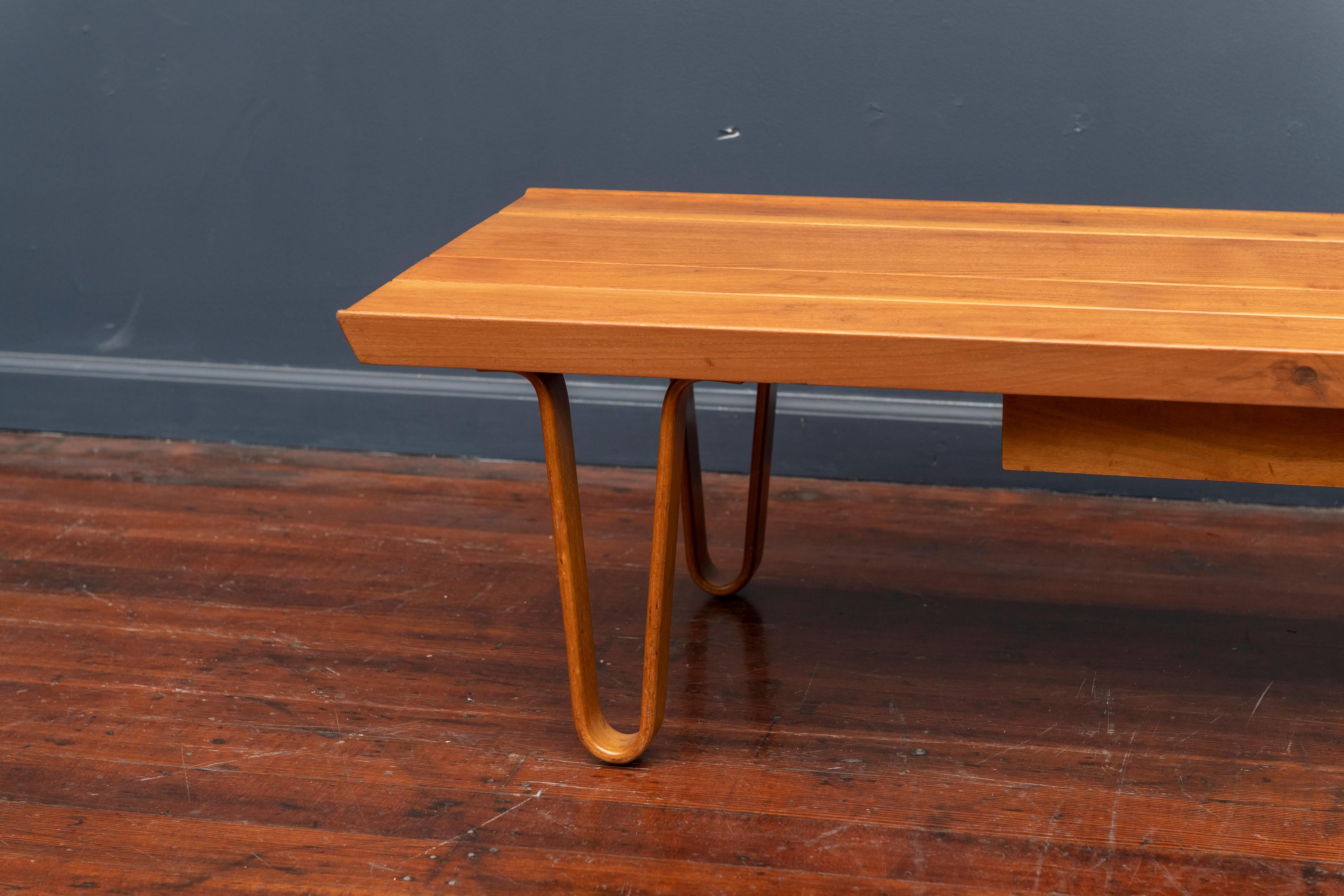 Mid-Century Modern Edward Wormley Long John Bench/Coffee Table for Dunbar