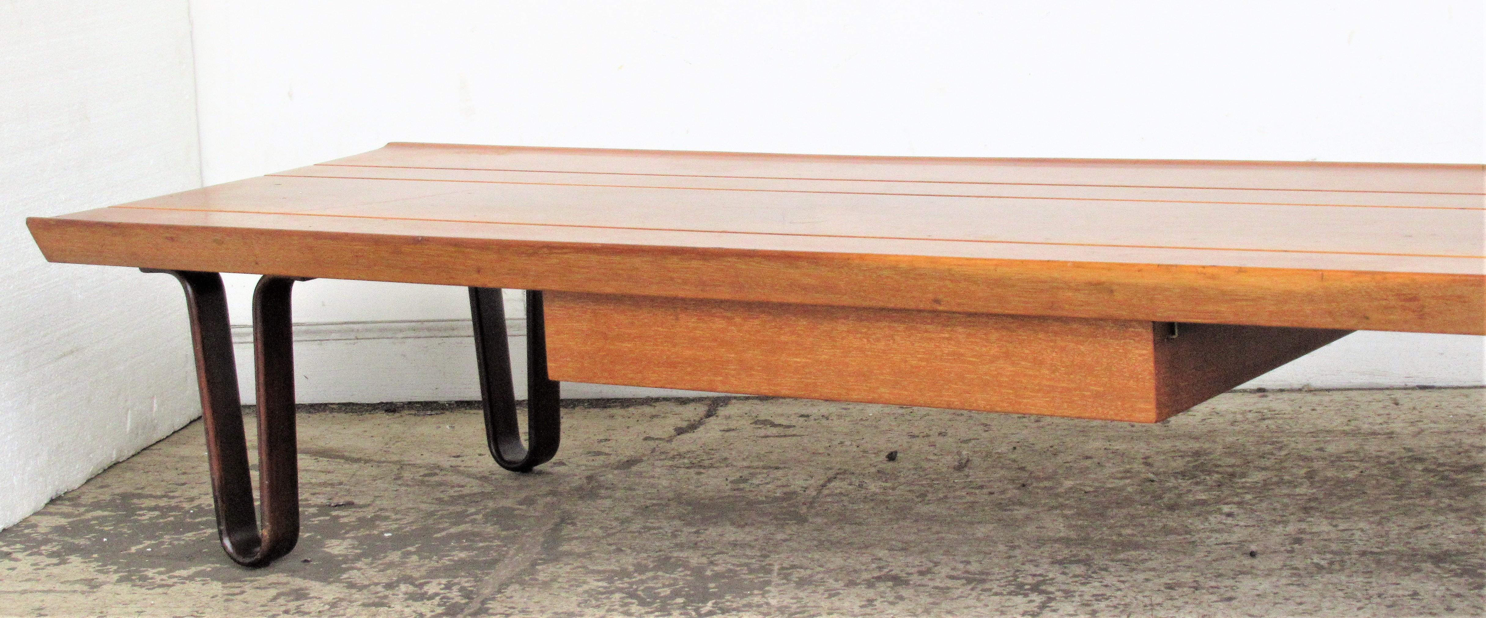 Mid-Century Modern Edward Wormley Long John Coffee Table / Bench, Model 4699