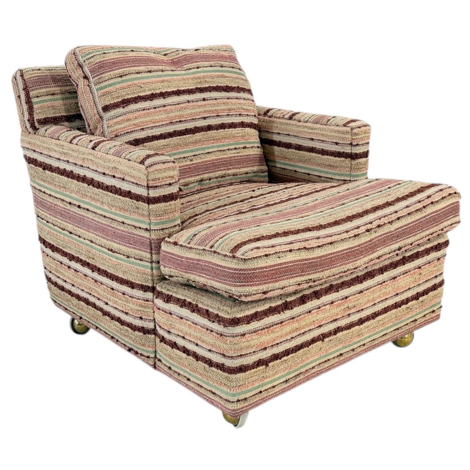 Edward Wormley Lounge Chair and Ottoman for Dunbar, 1960 en Bueno estado para la venta en Chicago, IL