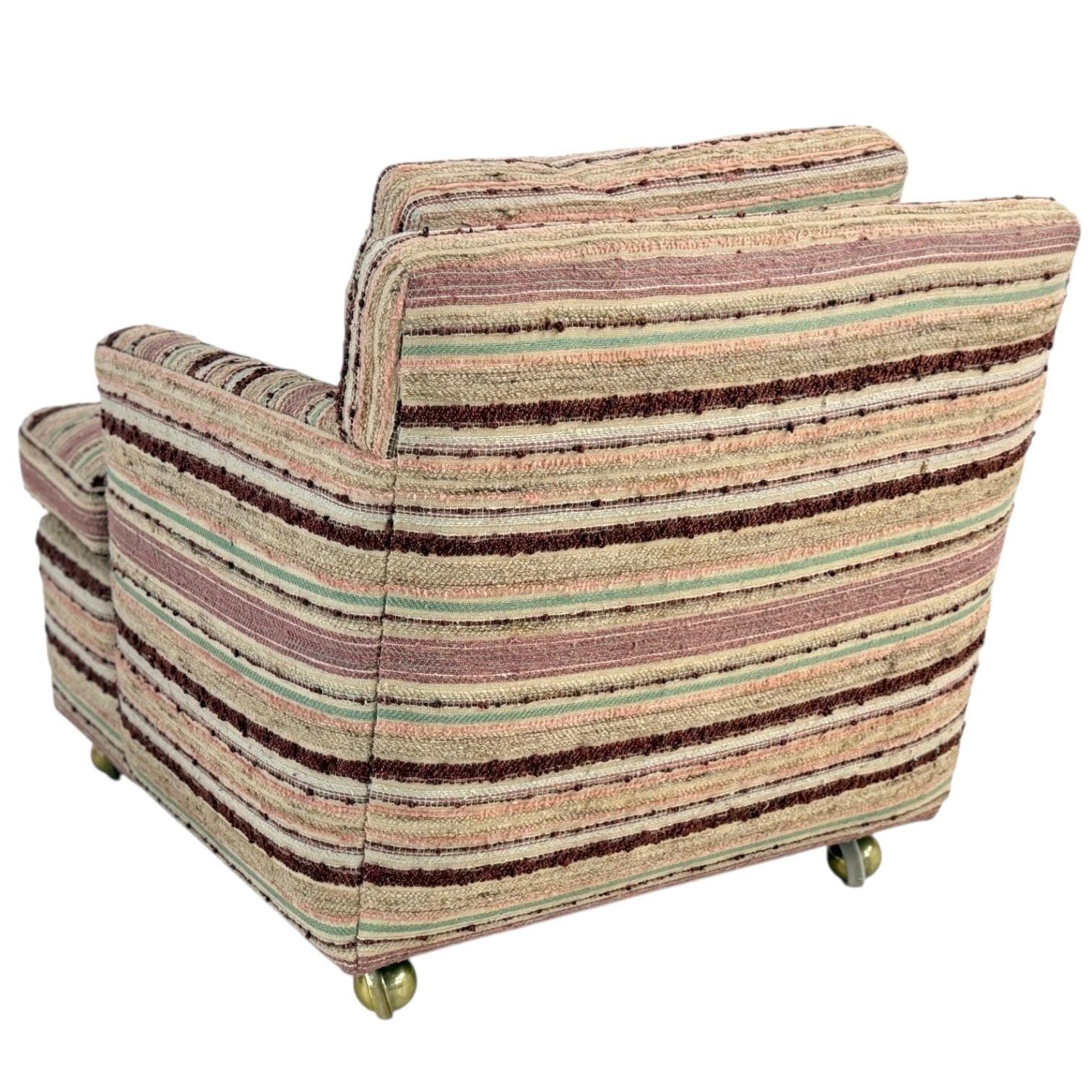 Edward Wormley Lounge Chair and Ottoman for Dunbar, 1960 Tapicería en venta