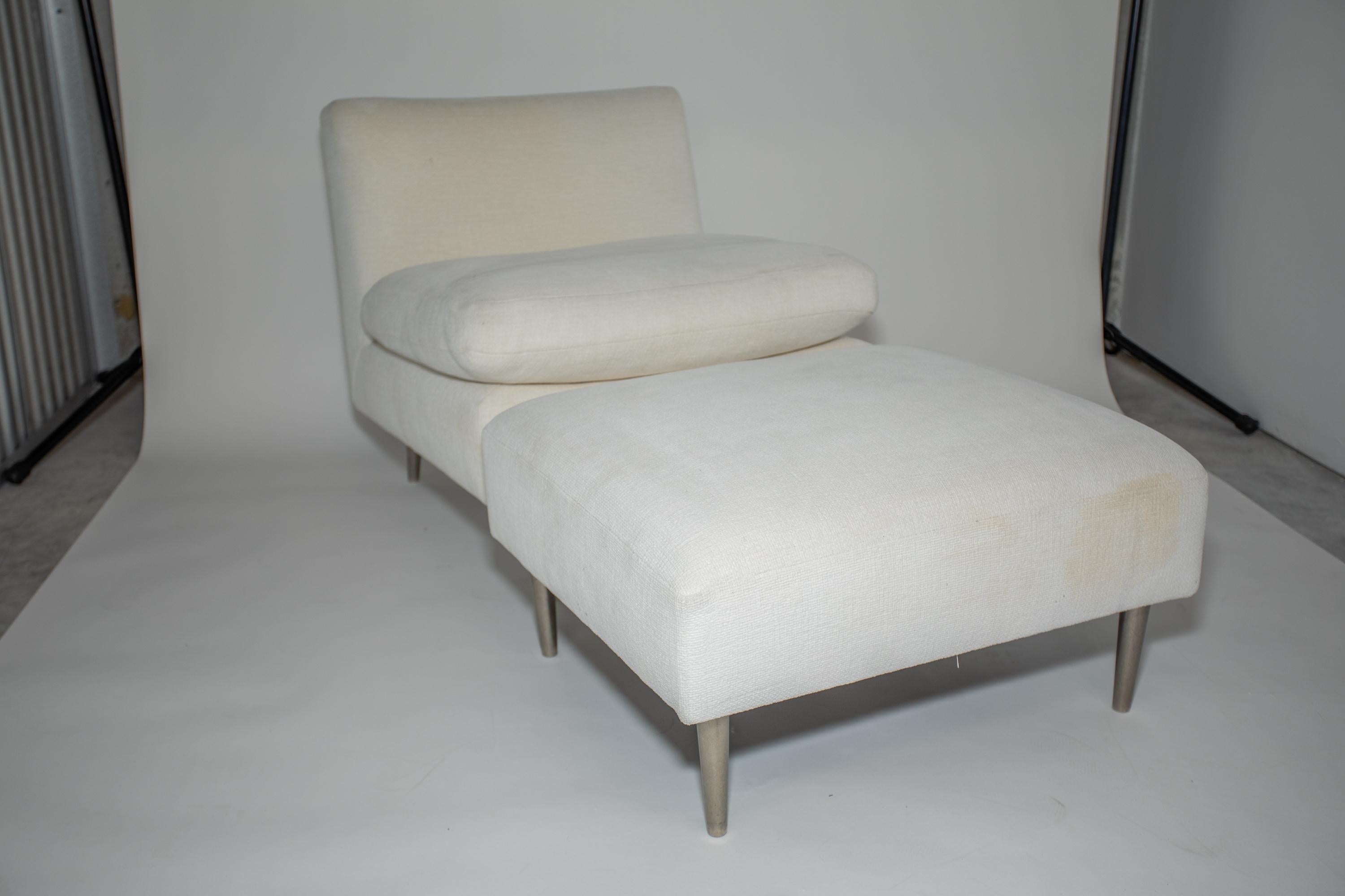 American Edward Wormley Lounge Chair and Ottoman