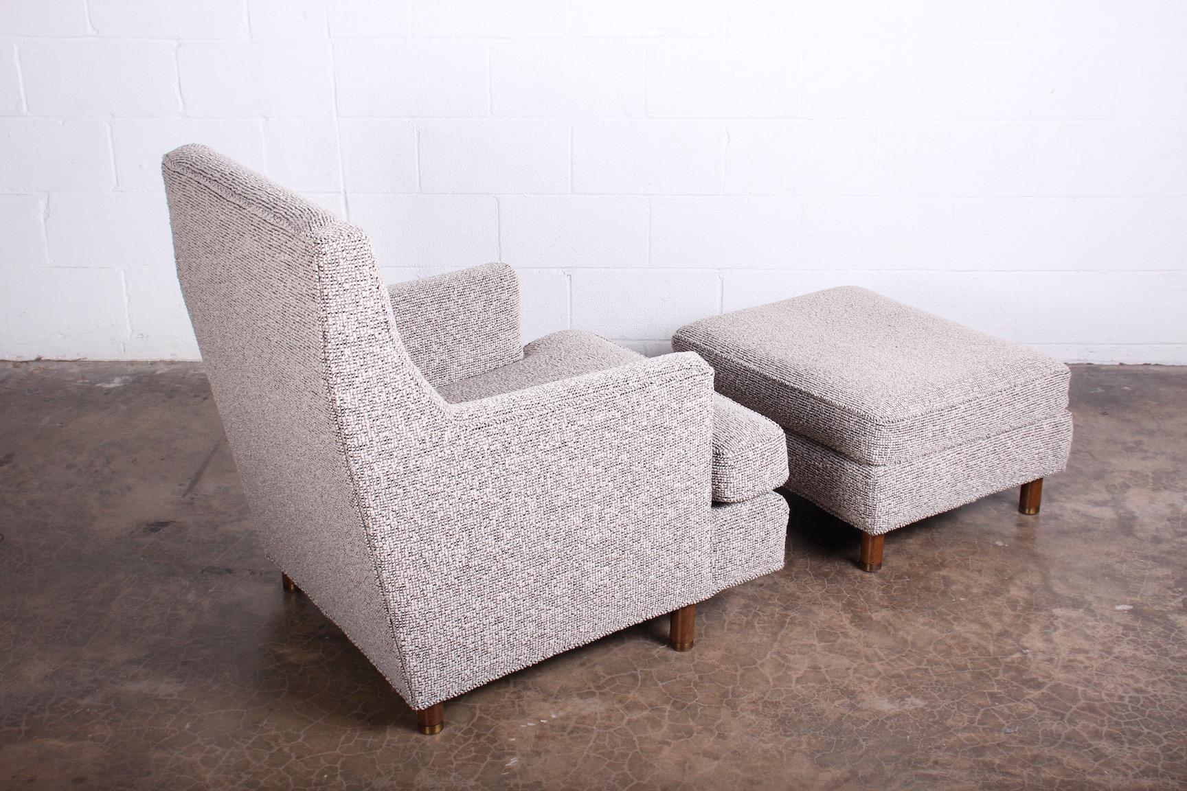 Edward Wormley Lounge Chair and Ottoman 4