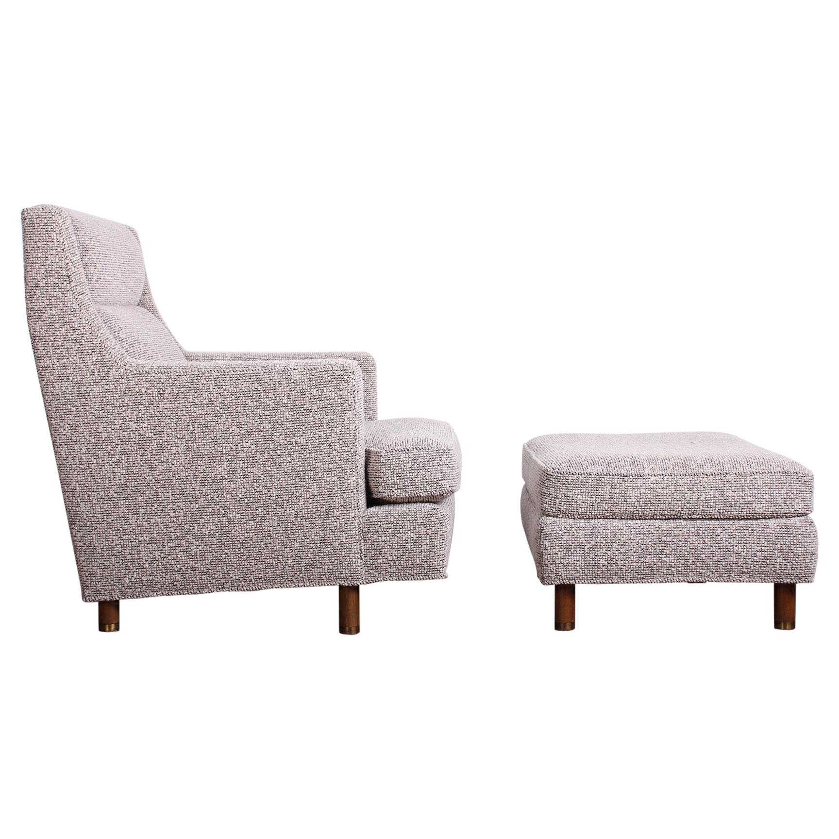 Edward Wormley Lounge Chair and Ottoman