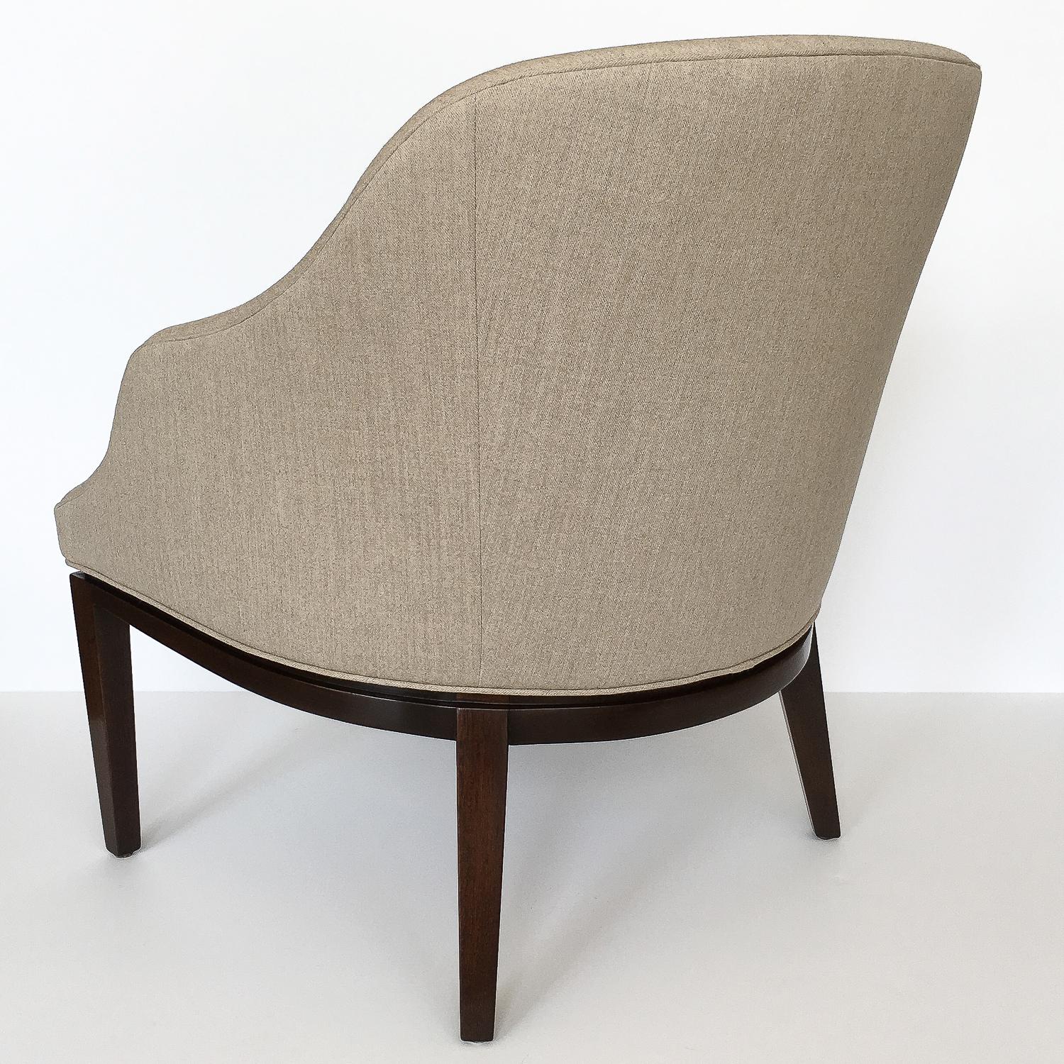 Fabric Edward Wormley Lounge Chair for Dunbar