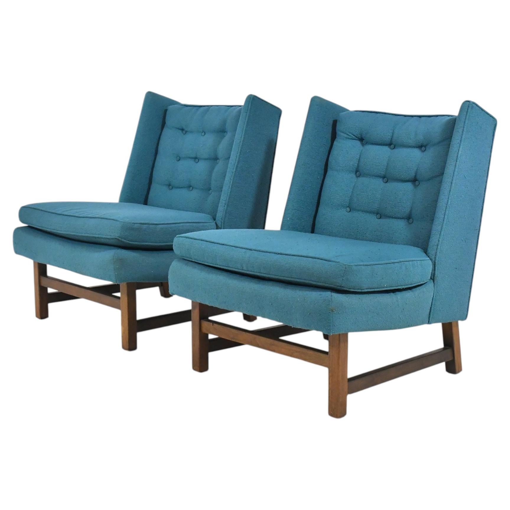 Edward Wormley Lounge Chairs by Dunbar