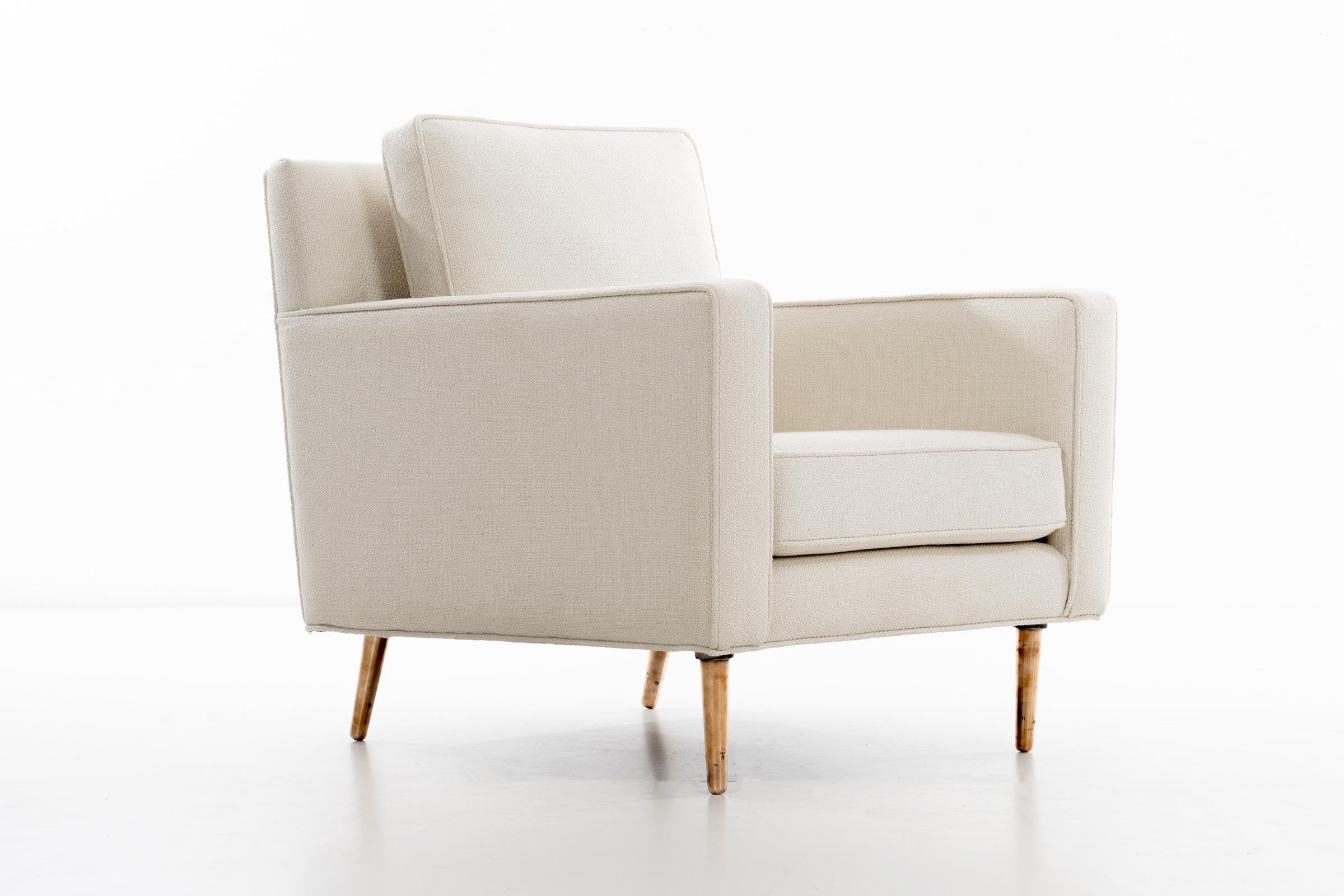 Brass Edward Wormley Lounge Chairs