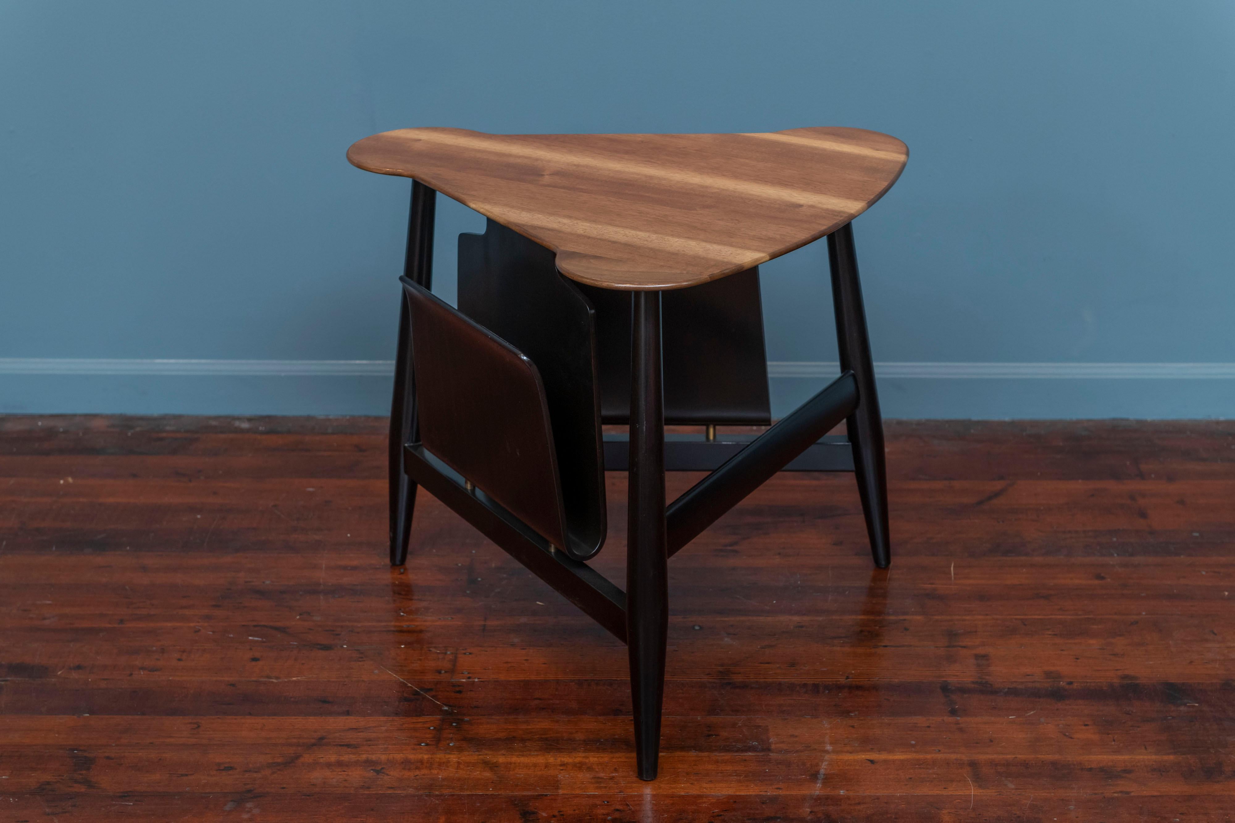 Walnut Edward Wormley Magazine Table for Dunbar For Sale