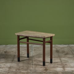Edward Wormley Marble Top Wedge Side Table for Dunbar