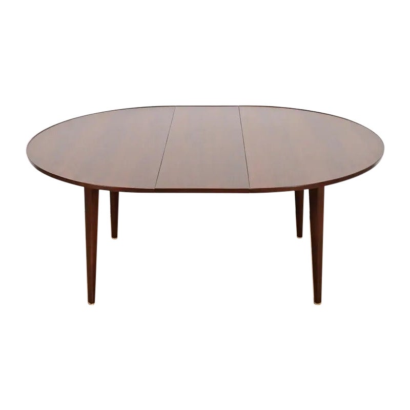 Edward Wormley Mid-Century Modern Walnut Dining Table, Newly Refinished