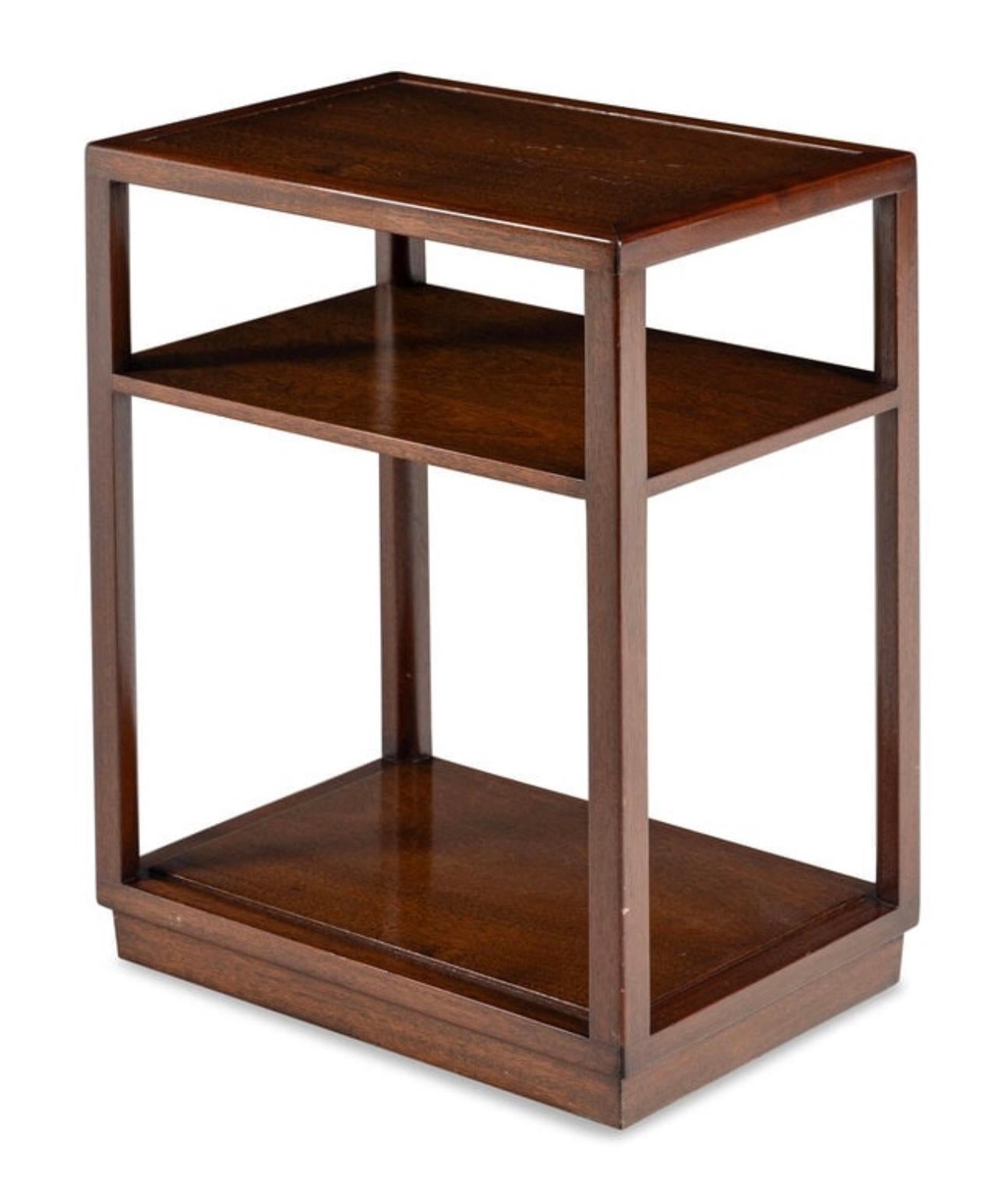 Mid-Century Modern Edward Wormley Midcentury Bi Level Slim End Table for Dunbar