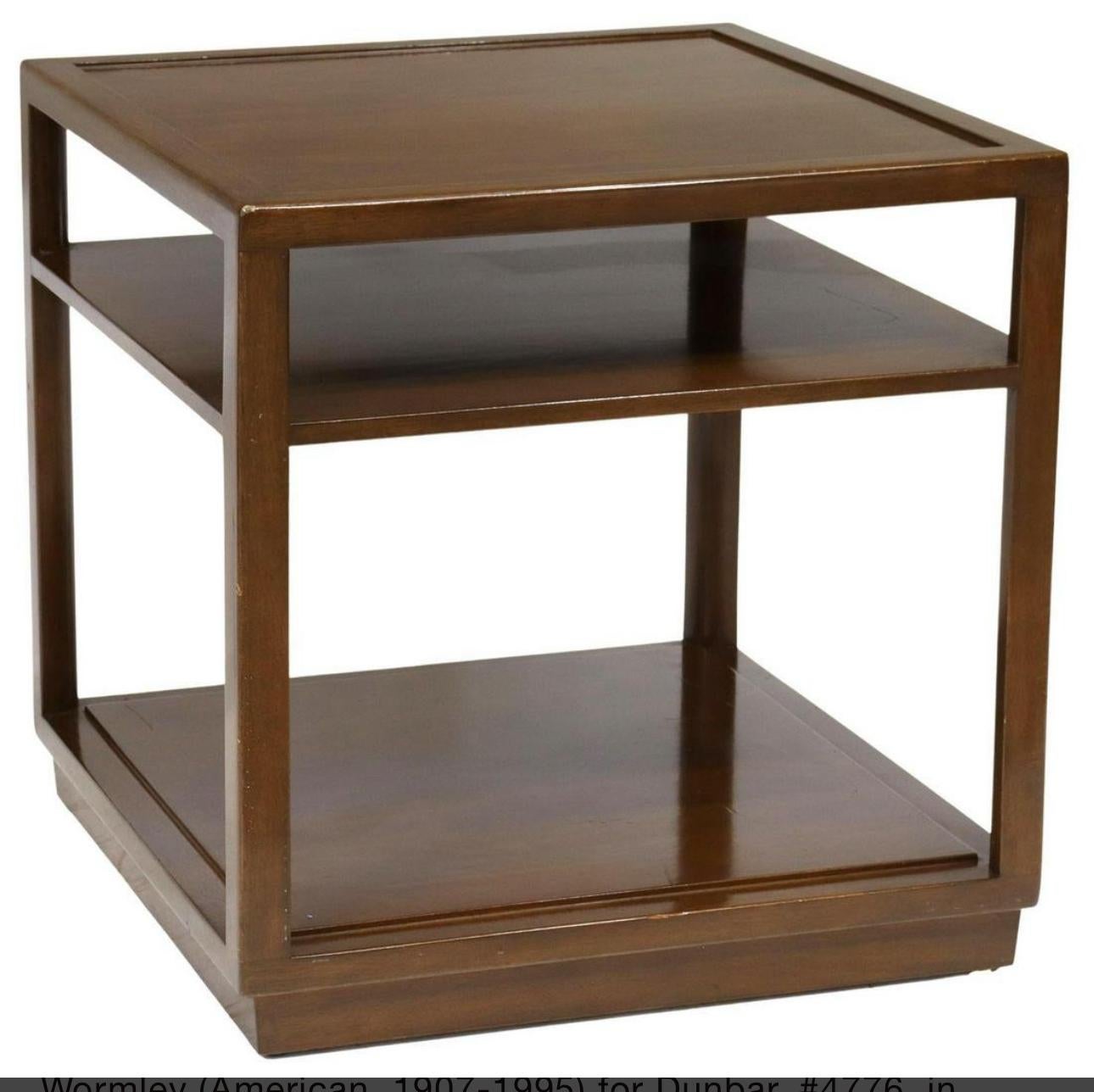 Mid-Century Modern Edward Wormley Midcentury Two Level End Table for Dunbar For Sale