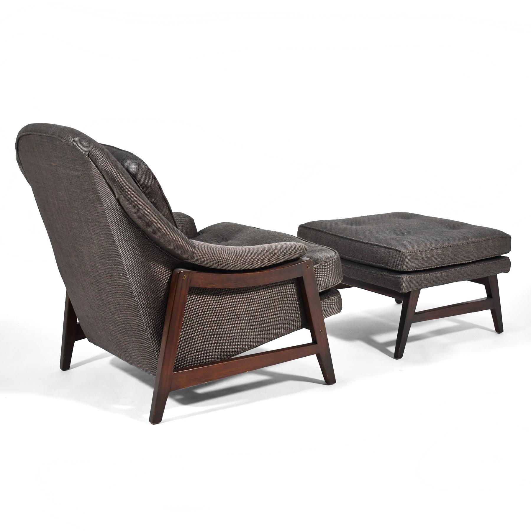 American Edward Wormley Model 5701 Lounge Chair & Ottoman For Sale
