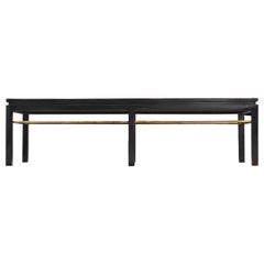 Edward Wormley Modern Rectangular Dunbar Coffee Table Brass Accents