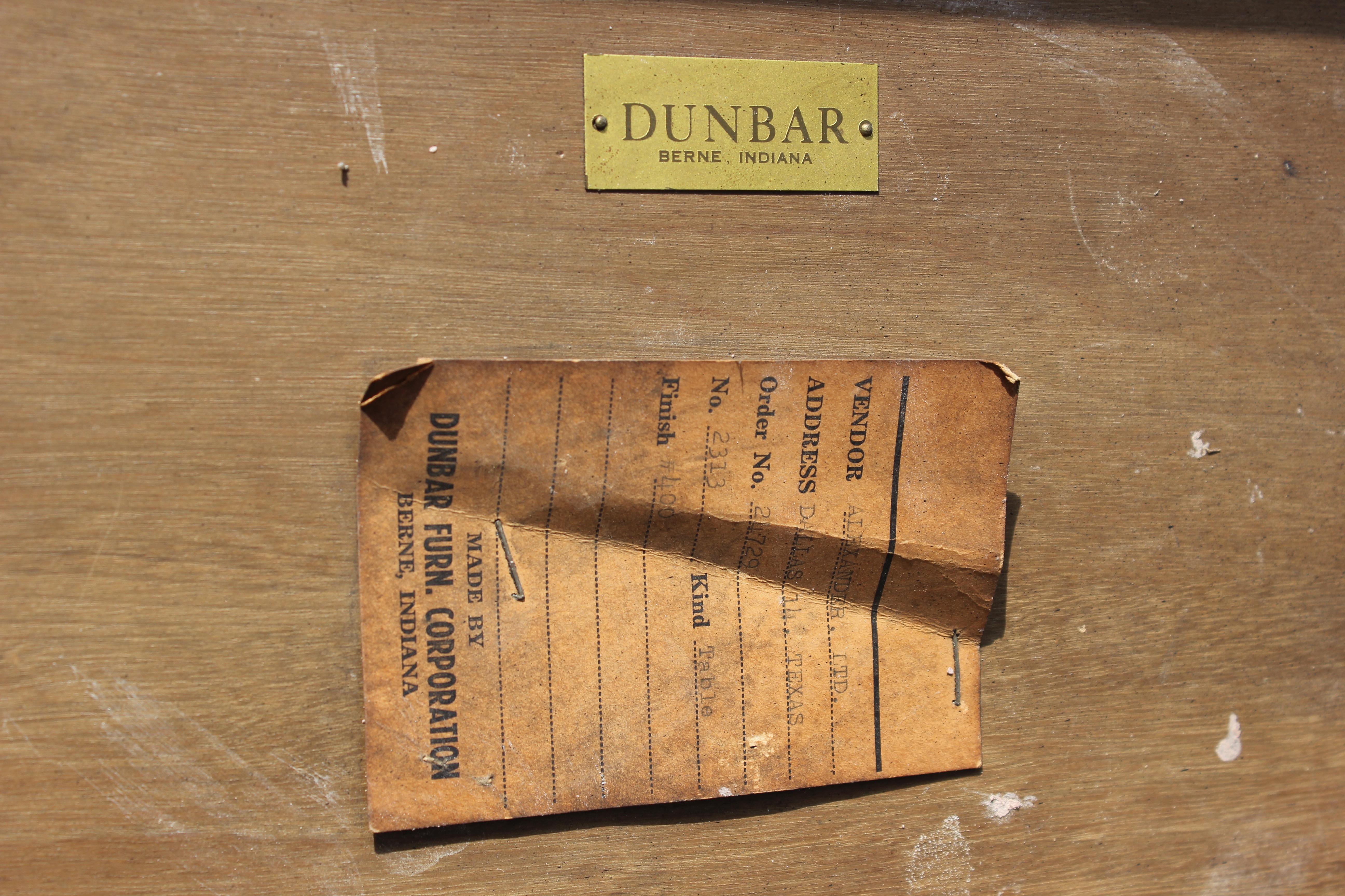 Edward Wormley Modern Rectangular Dunbar Coffee Table Brass Accents 1