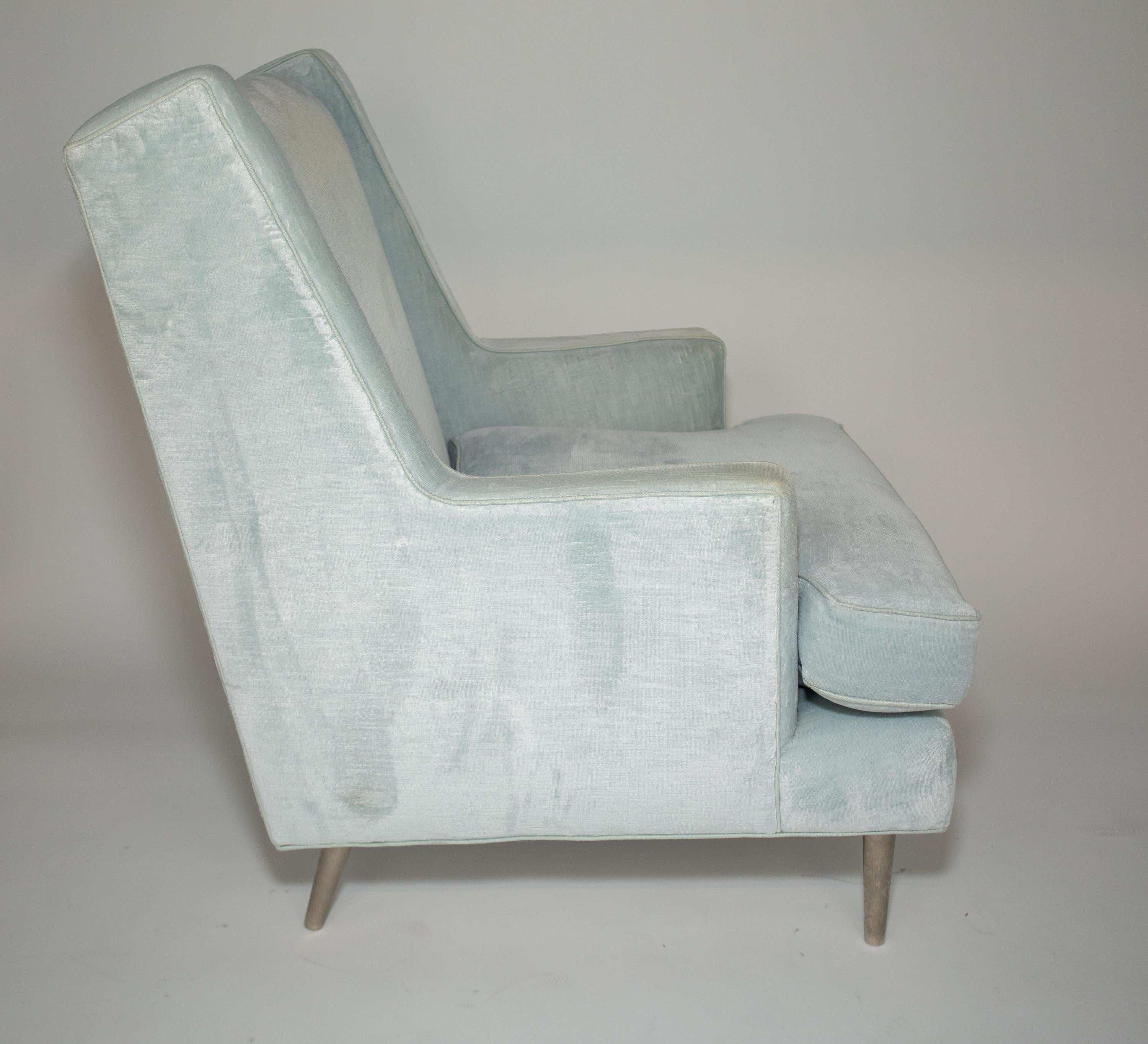 American Edward Wormley Mr. lounge Chair and Ottoman For Sale