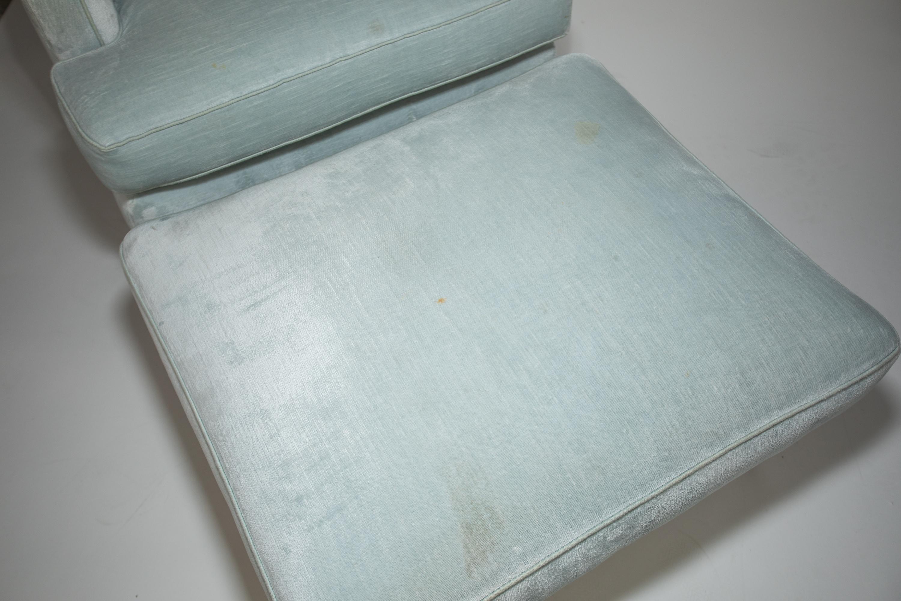 Tissu d'ameublement Chaise longue et pouf Edward Wormley en vente